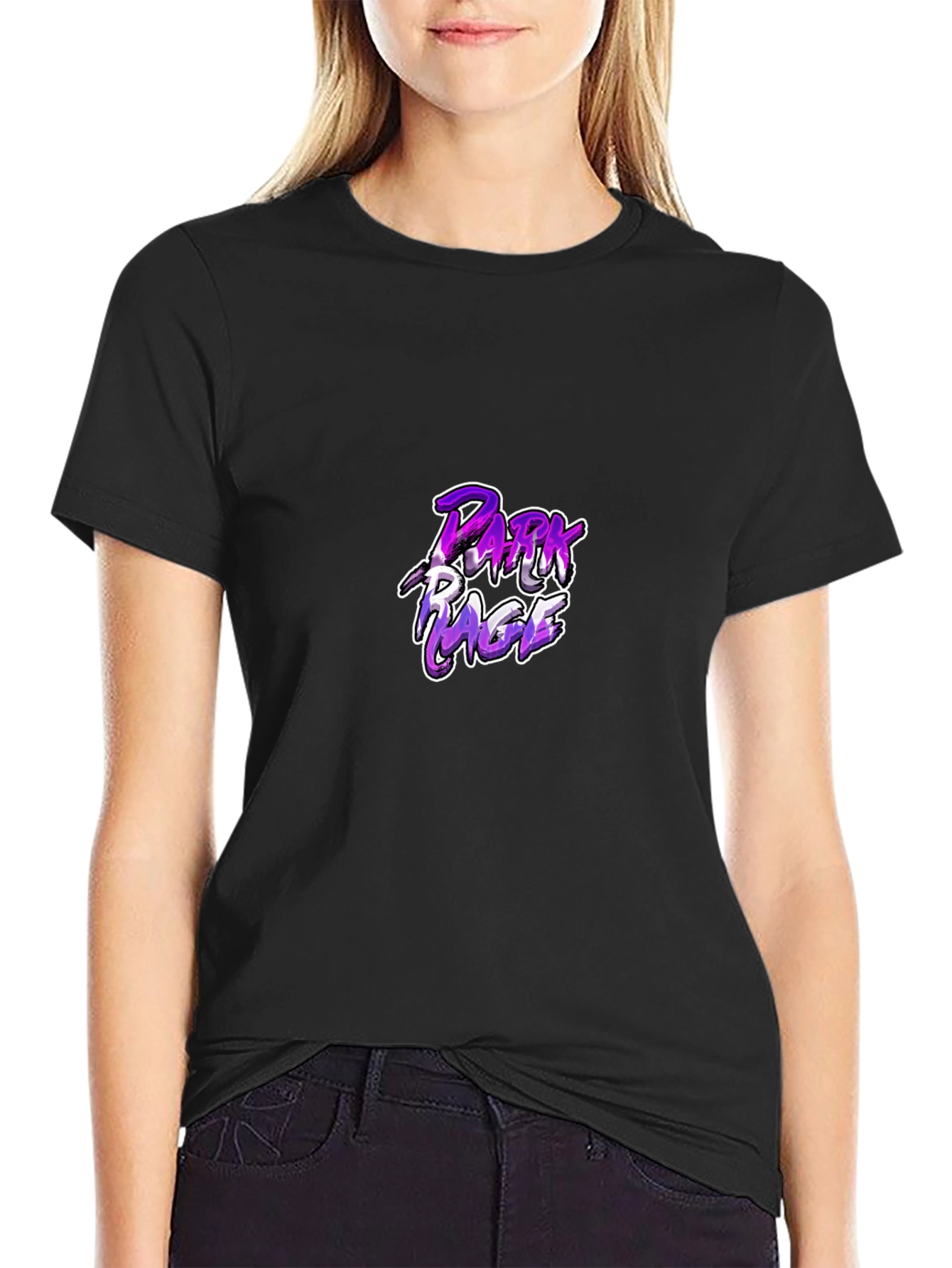 Dark Rage Graphic Print Black T-Shirt