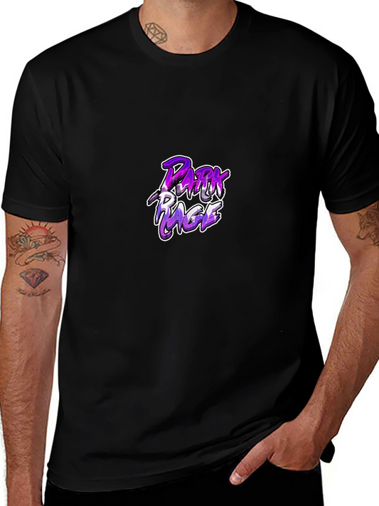 Dark Rage Graphic Print Black T-Shirt