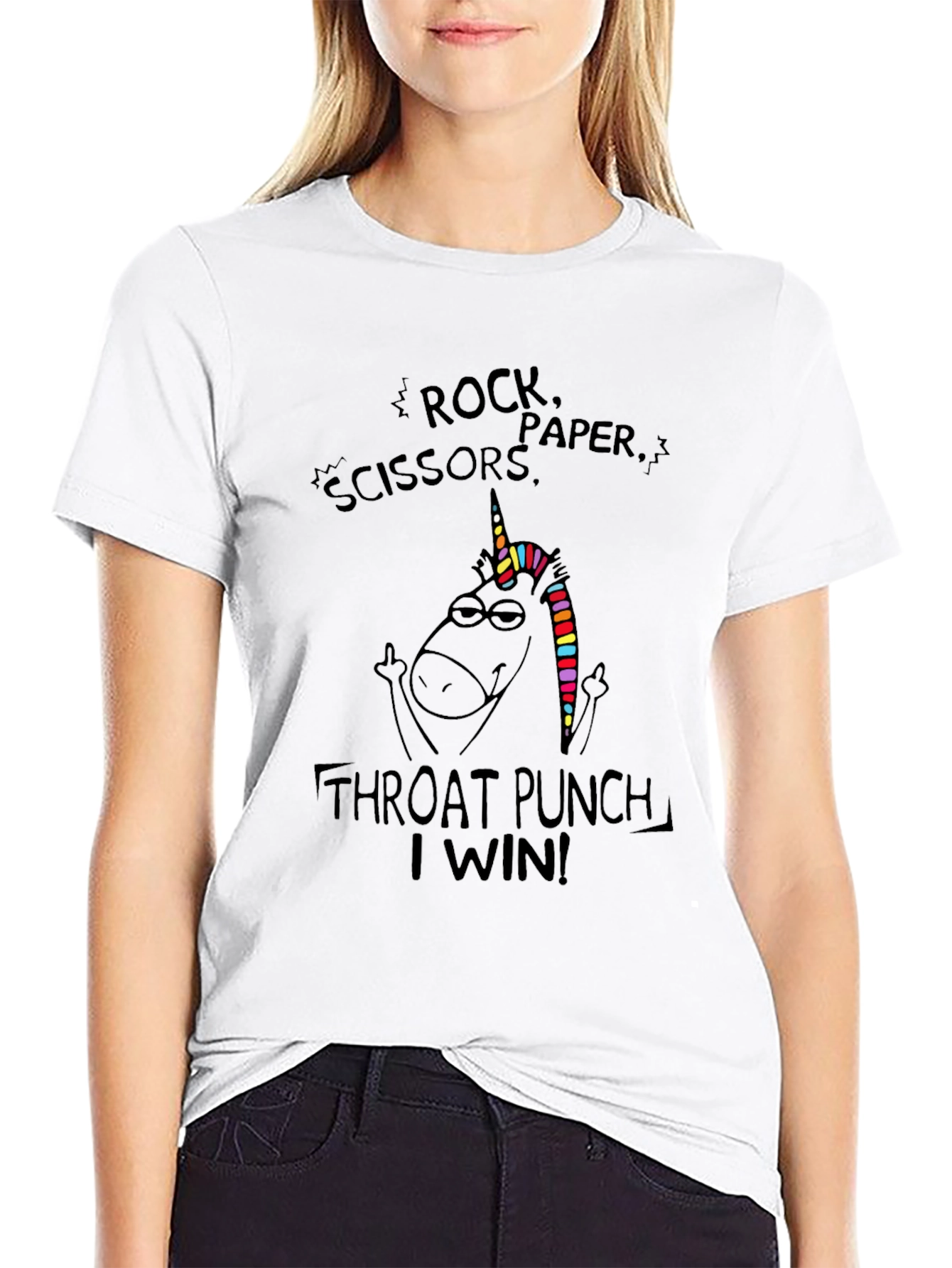 Rock Paper Scissors Throat Punch T-Shirt