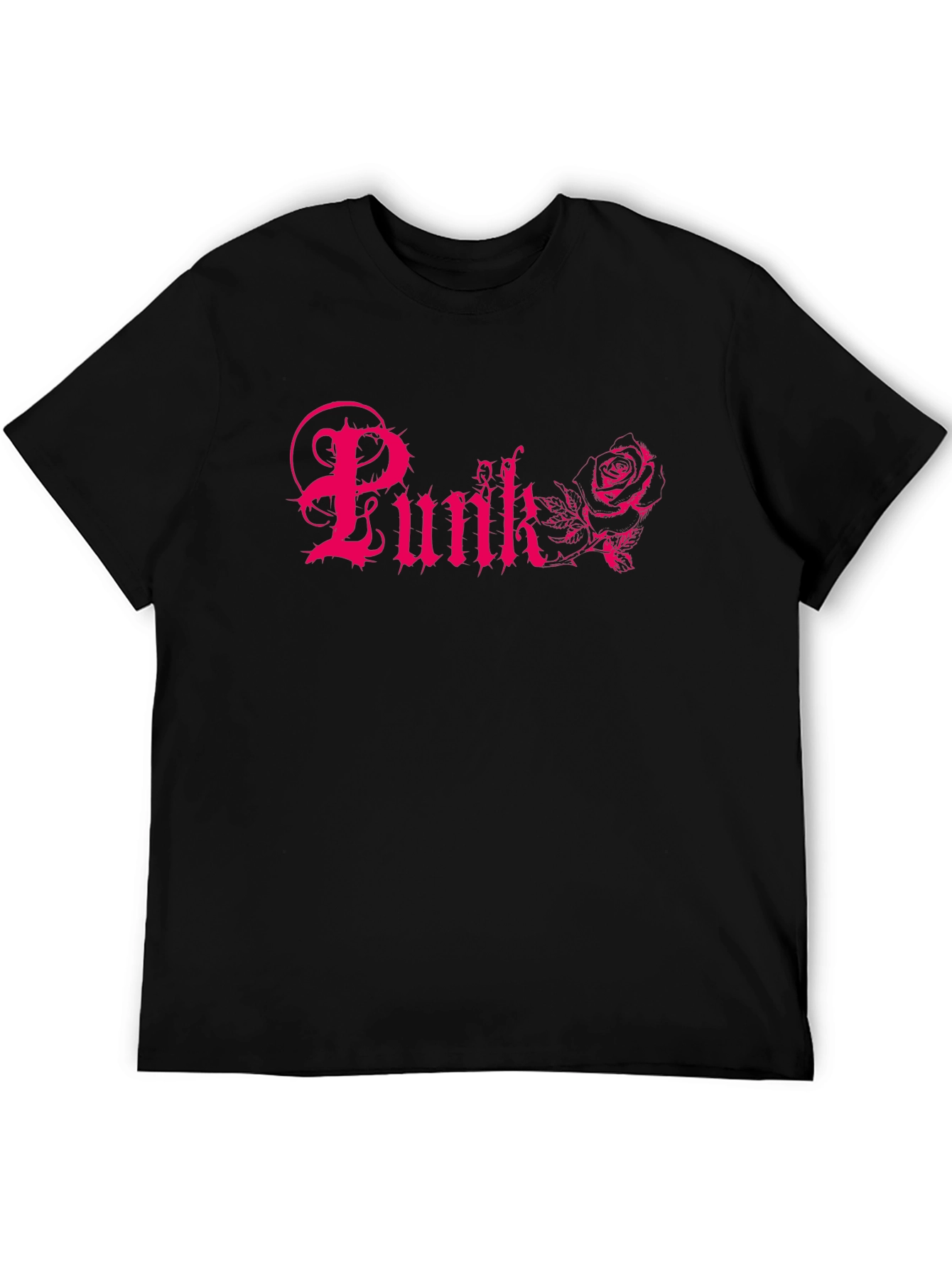 Punk Rose Graphic Tee - Black