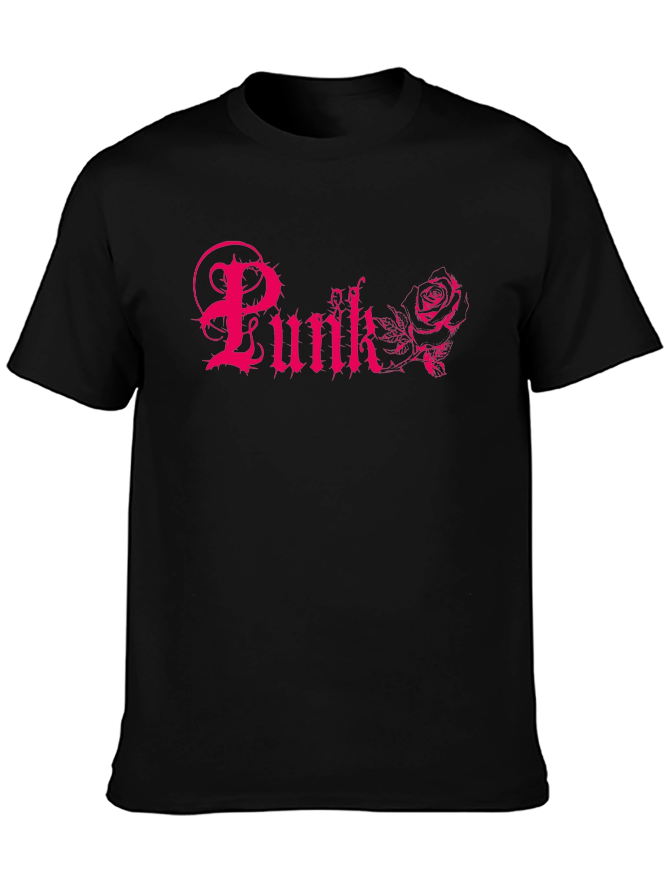 Punk Rose Graphic Tee - Black