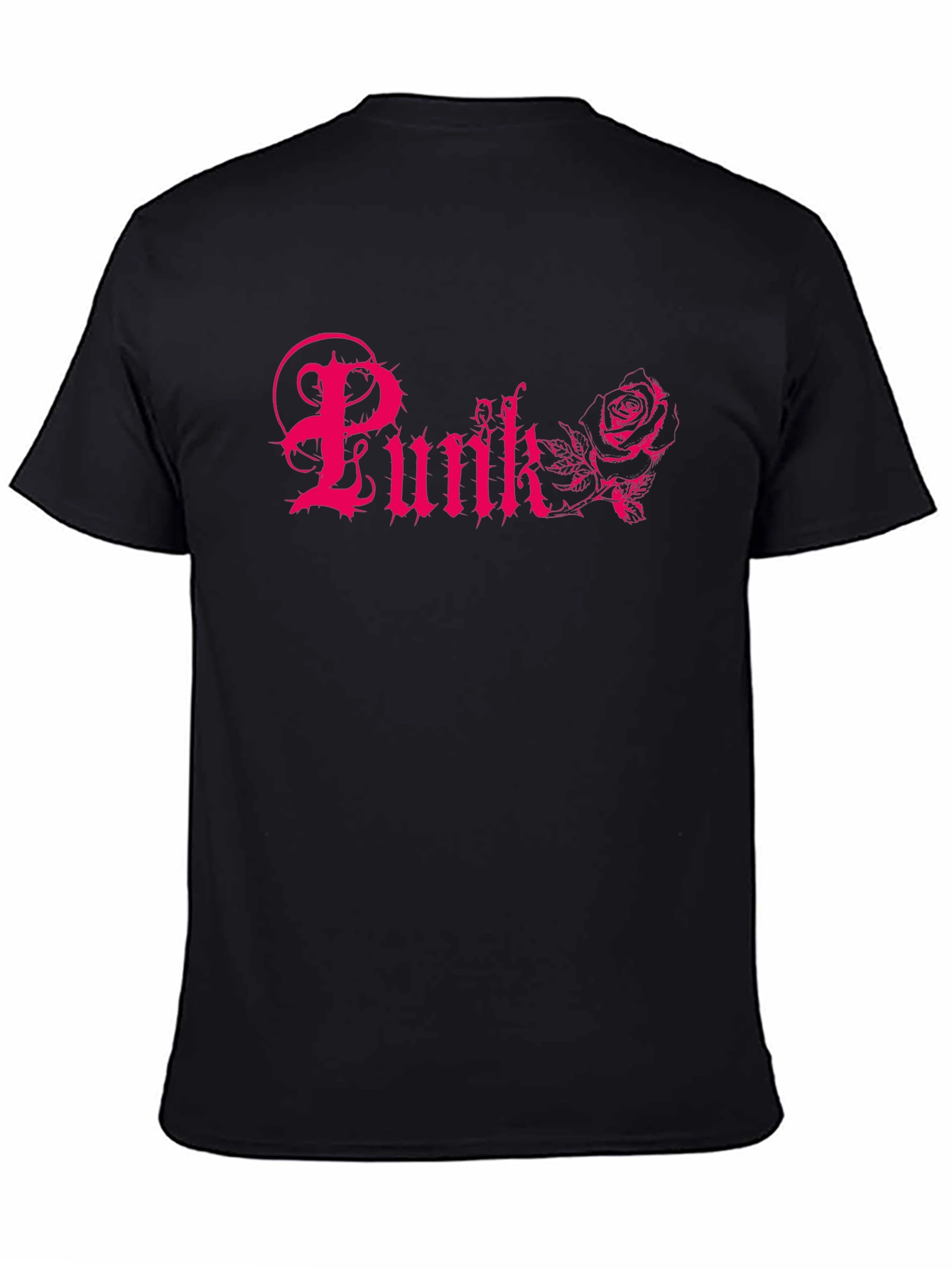 Punk Rose Graphic Tee - Black