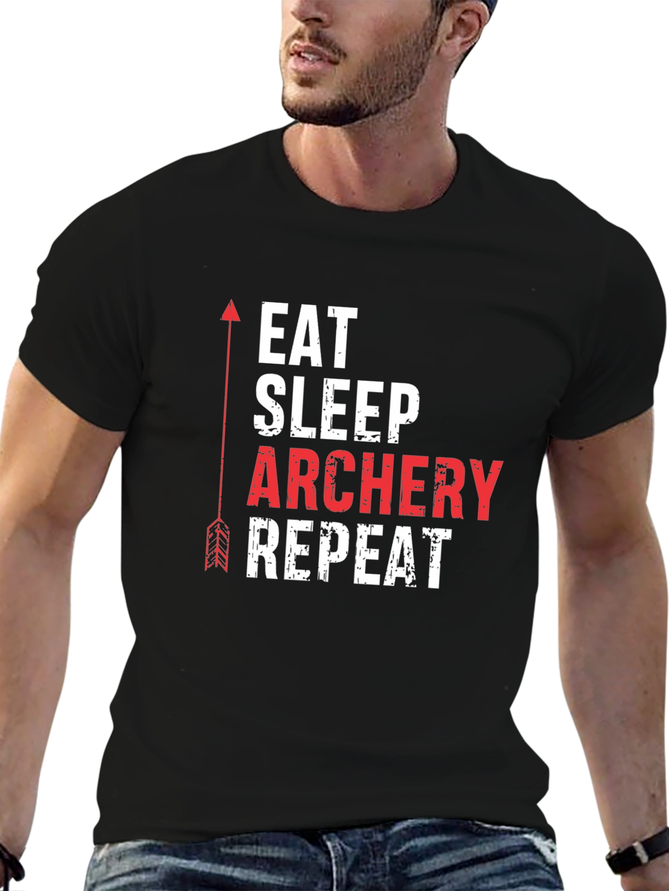 Eat Sleep Archery Repeat Graphic Tee
