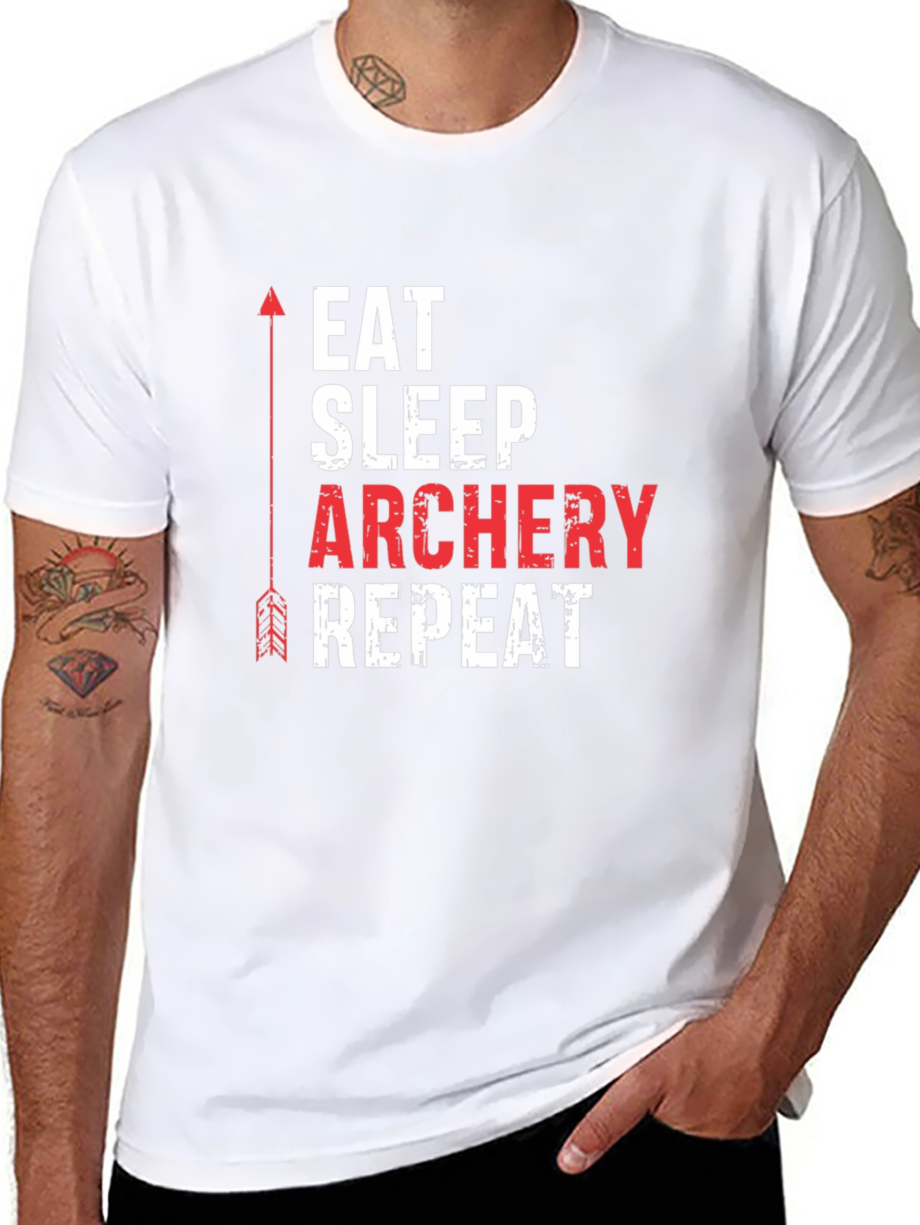 Eat Sleep Archery Repeat Graphic Tee