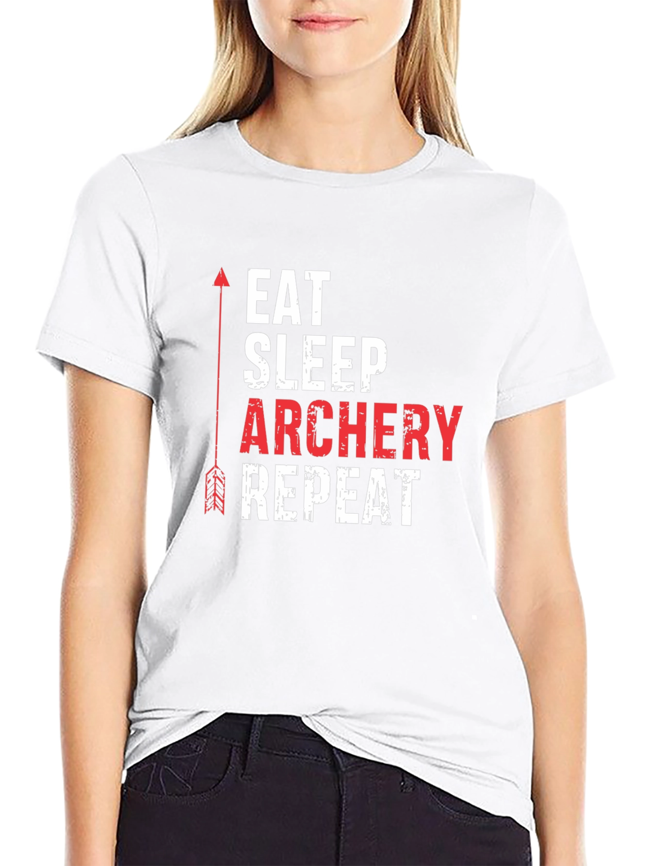 Eat Sleep Archery Repeat Graphic Tee