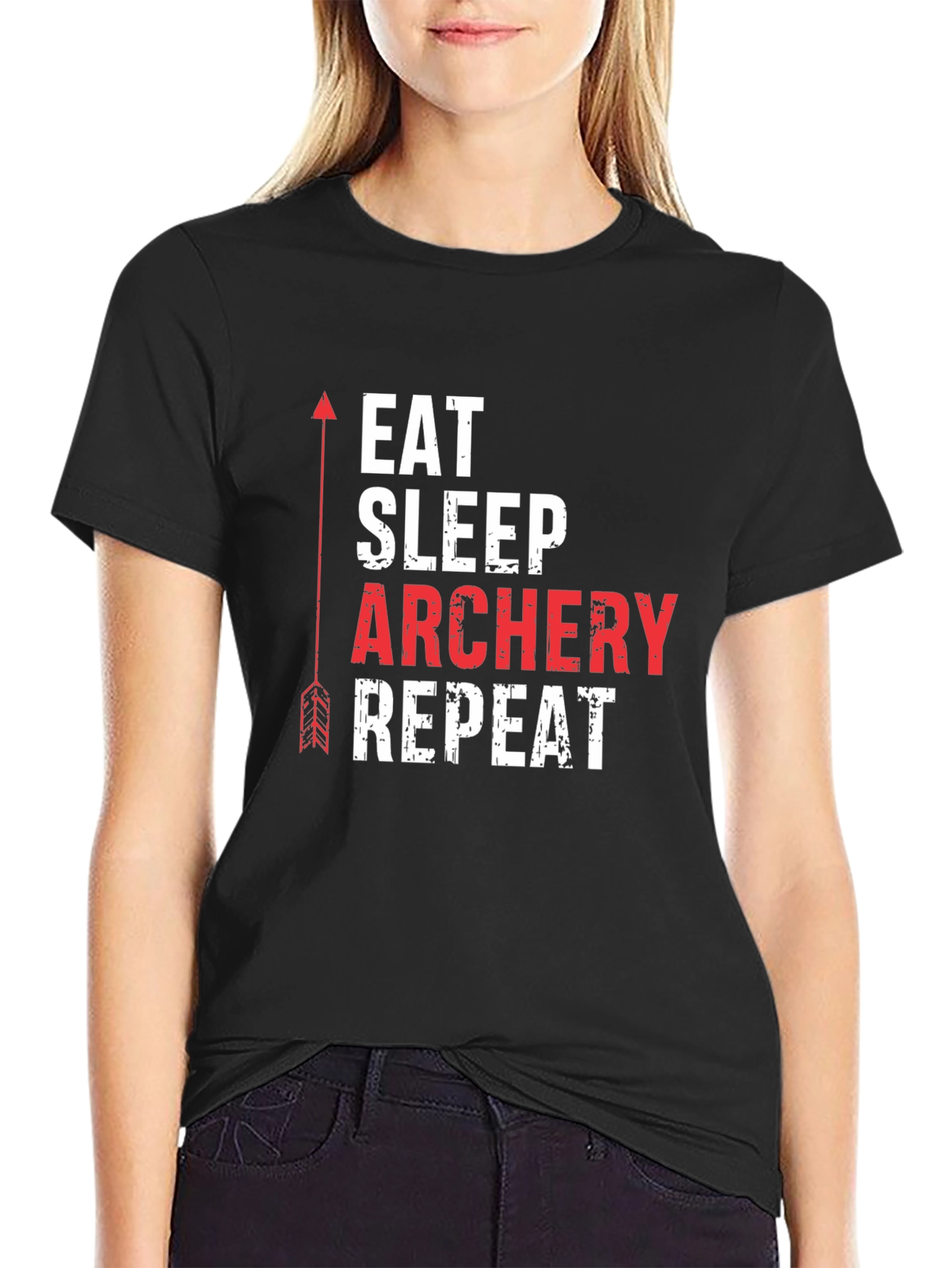 Eat Sleep Archery Repeat Graphic Tee