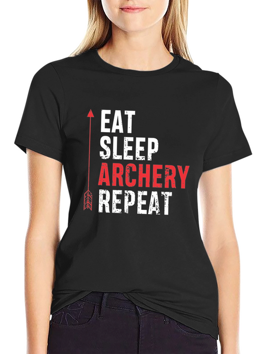 Eat Sleep Archery Repeat Graphic Tee