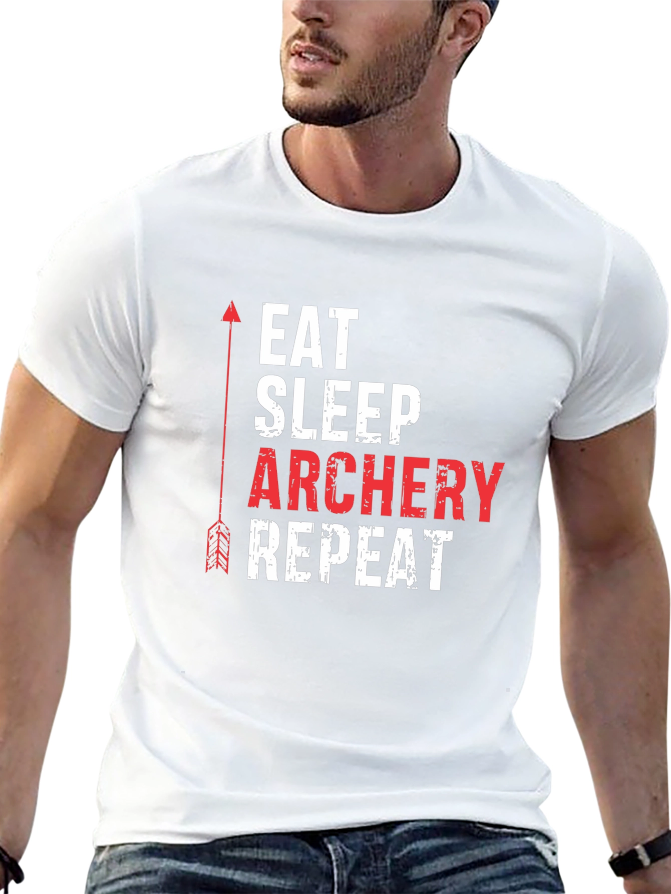 Eat Sleep Archery Repeat Graphic Tee
