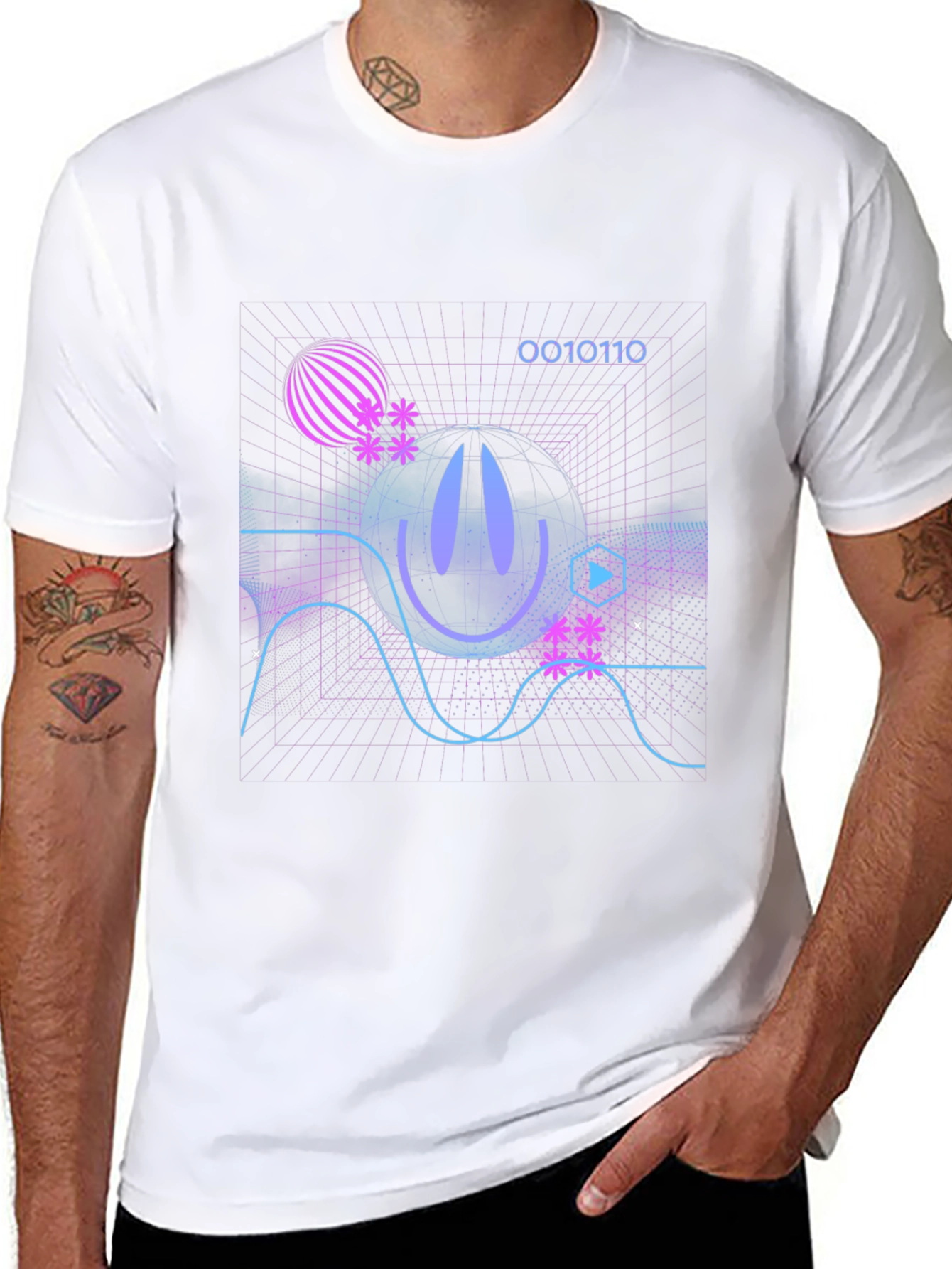 Cyberpunk Grid T-Shirt