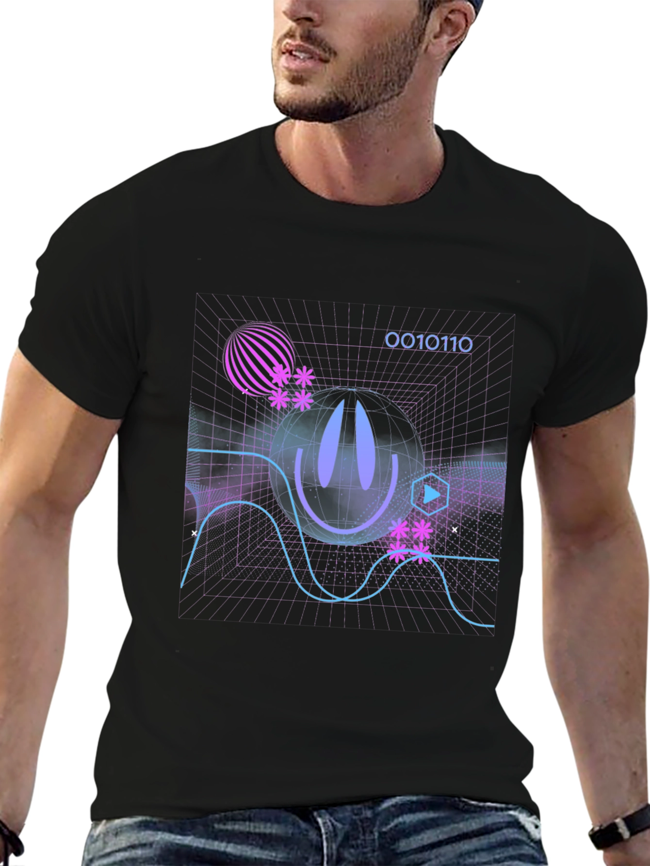 Cyberpunk Grid T-Shirt
