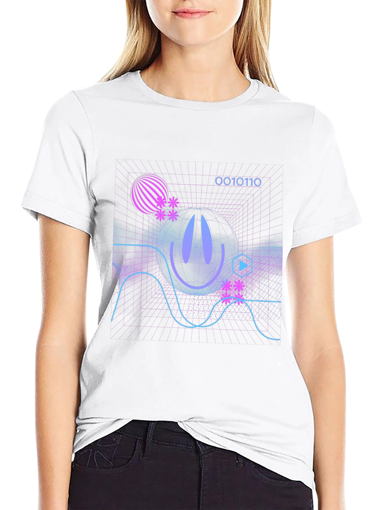 Cyberpunk Grid T-Shirt