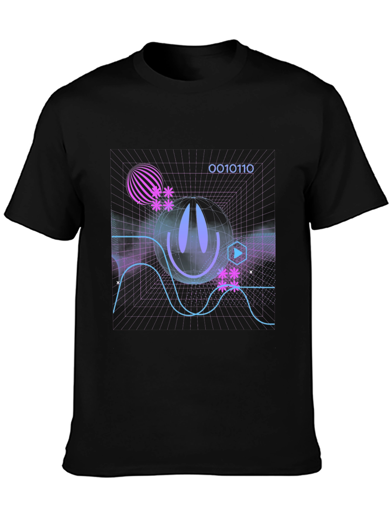 Cyberpunk Grid T-Shirt