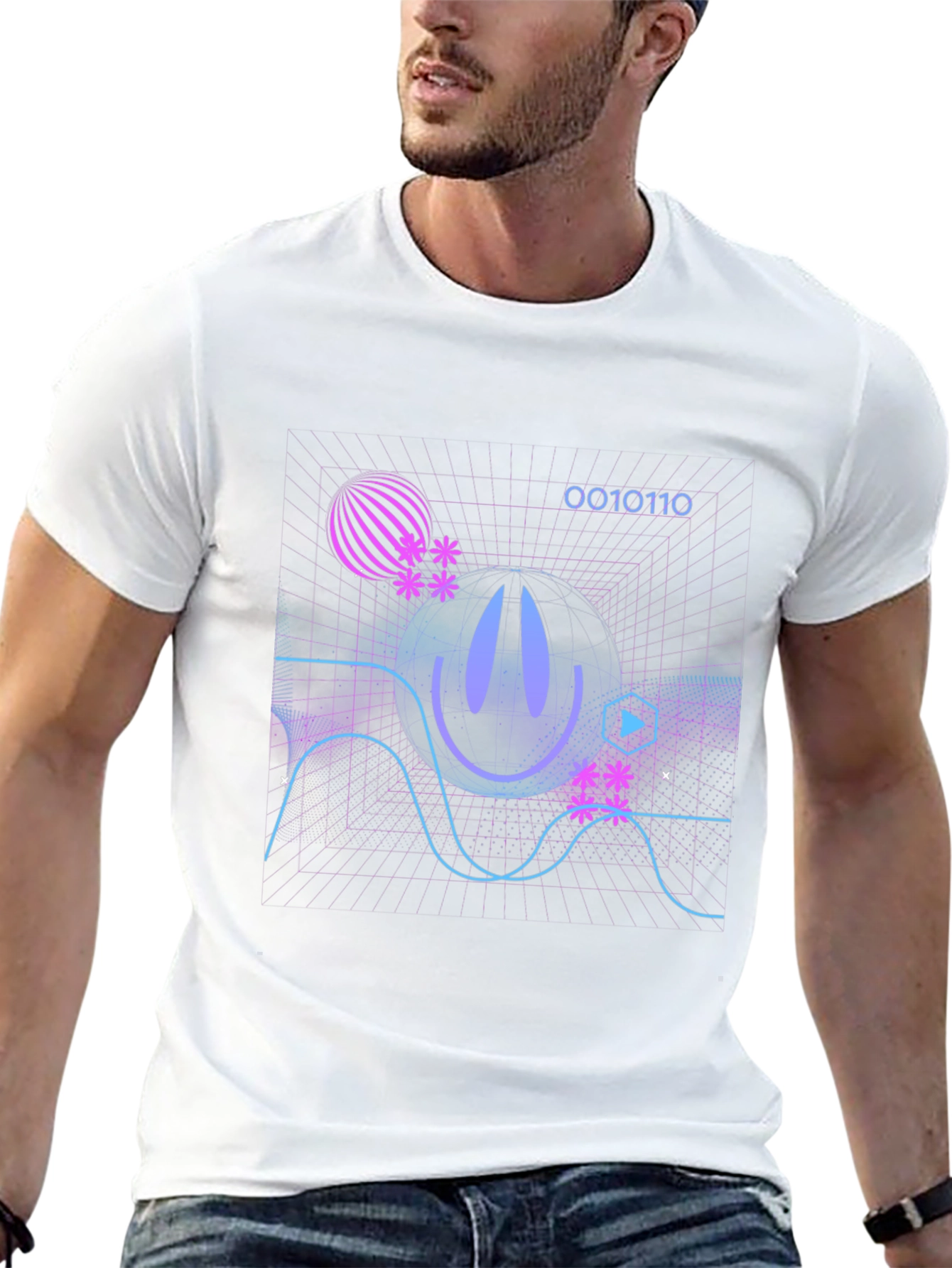 Cyberpunk Grid T-Shirt