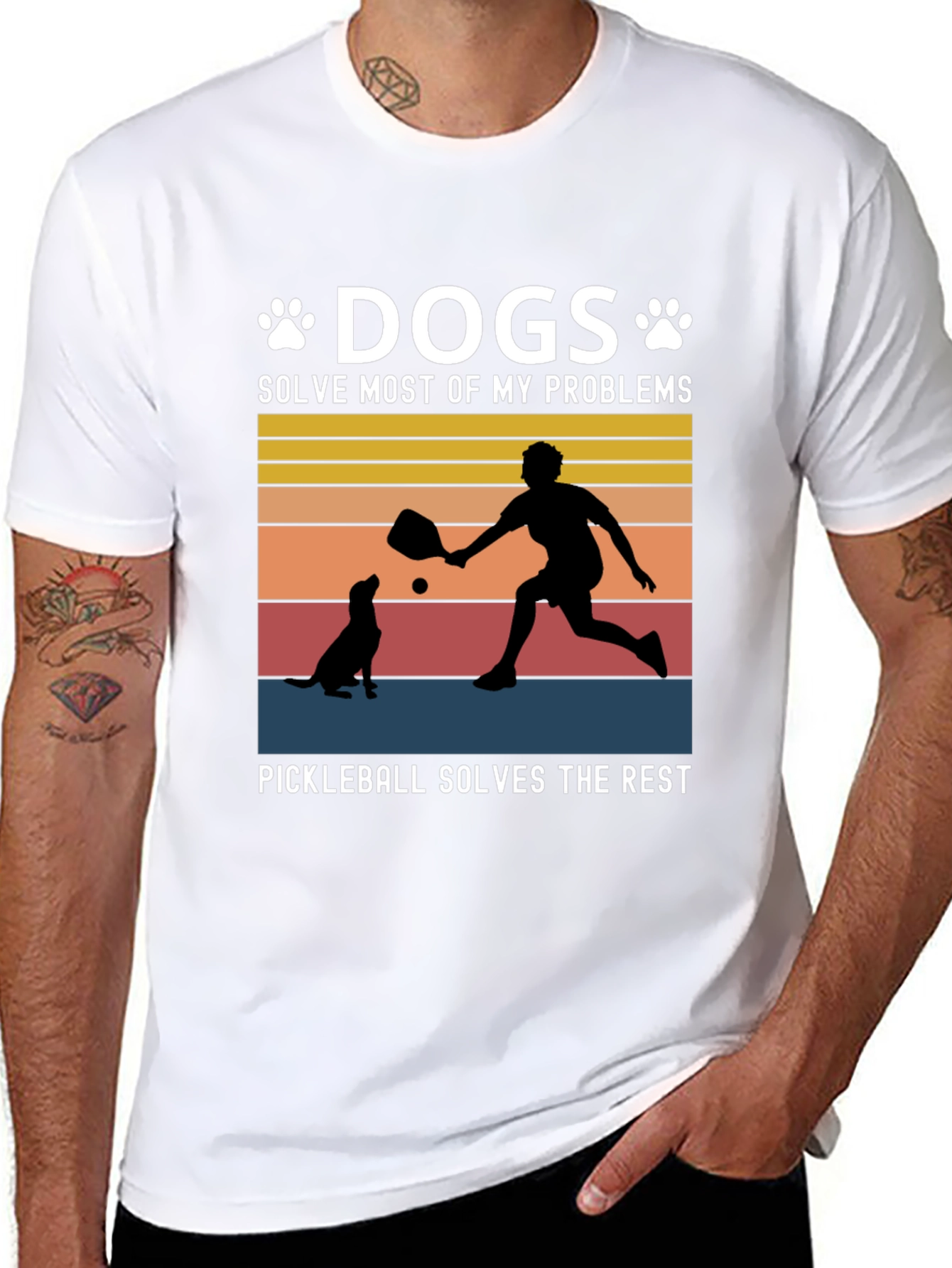 Dogs & Pickleball T-Shirt: Solve Your Problems!