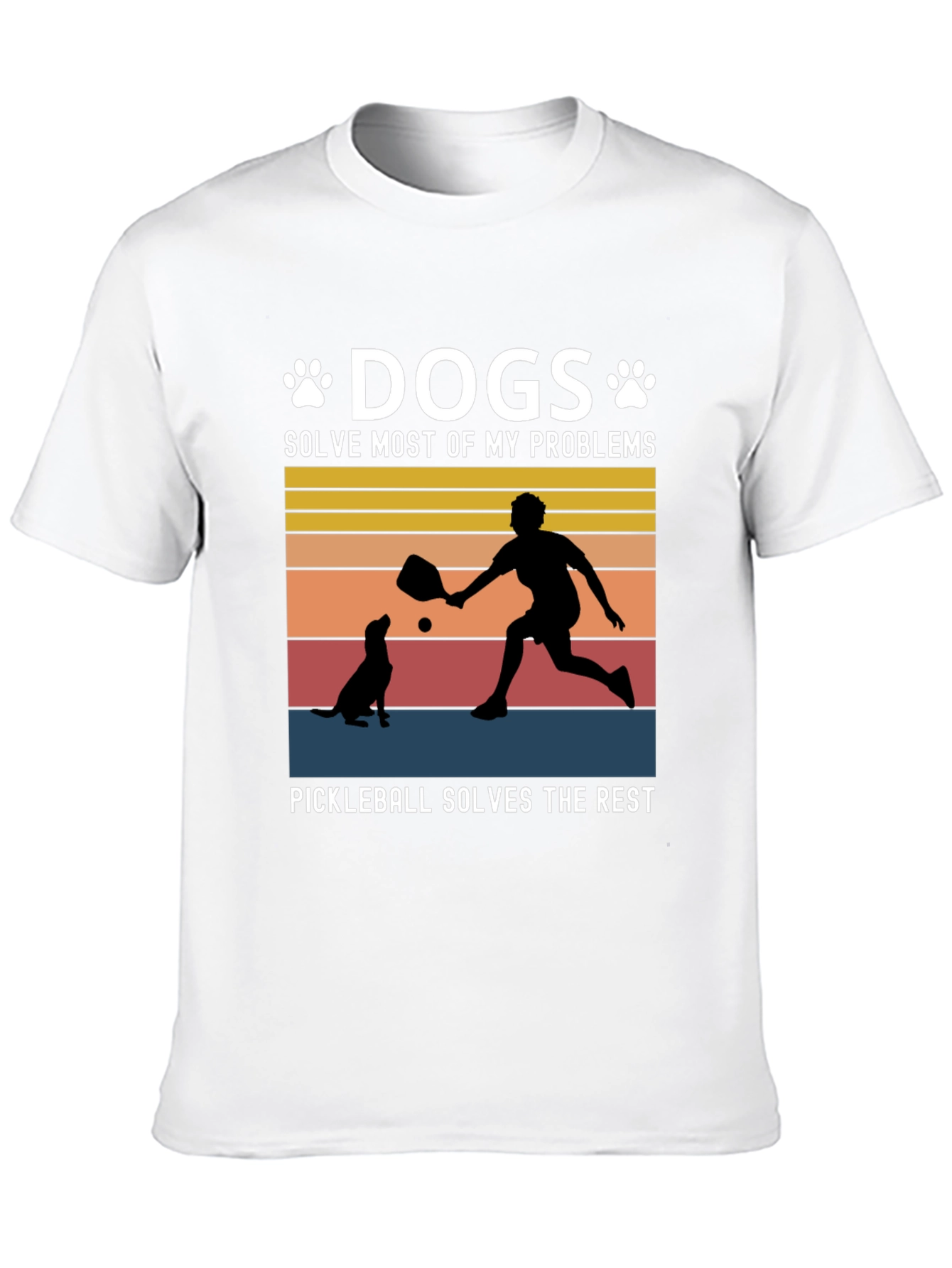 Dogs & Pickleball T-Shirt: Solve Your Problems!