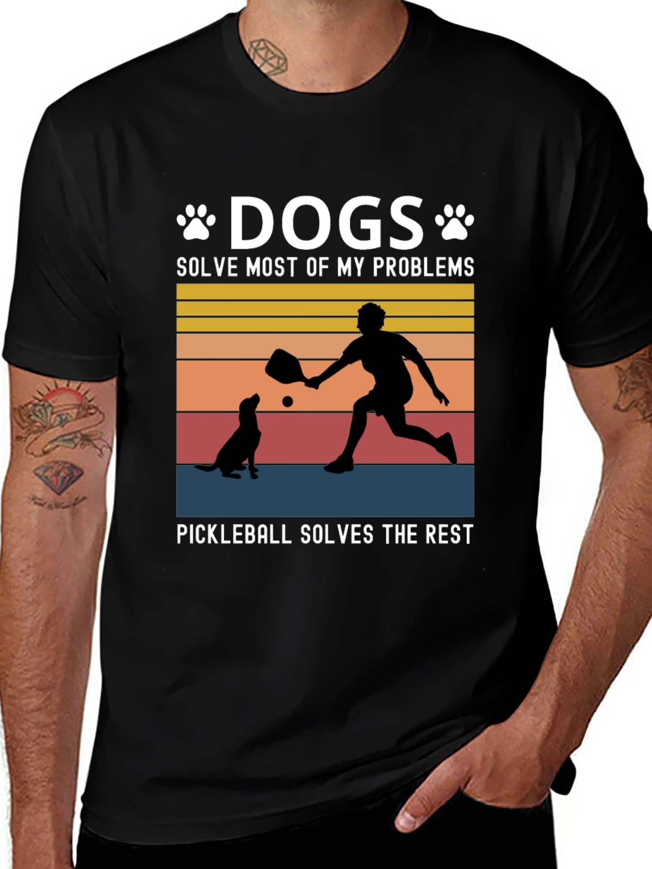 Dogs & Pickleball T-Shirt: Solve Your Problems!