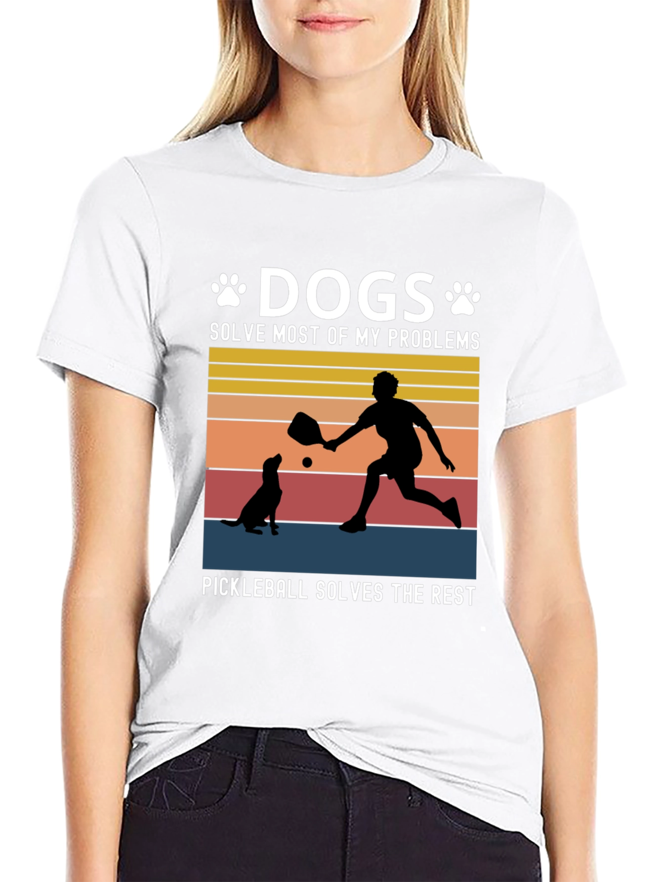 Dogs & Pickleball T-Shirt: Solve Your Problems!
