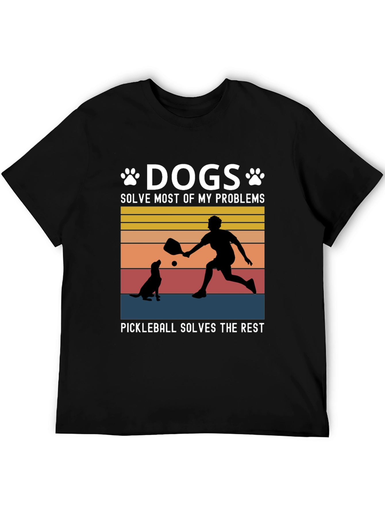 Dogs & Pickleball T-Shirt: Solve Your Problems!