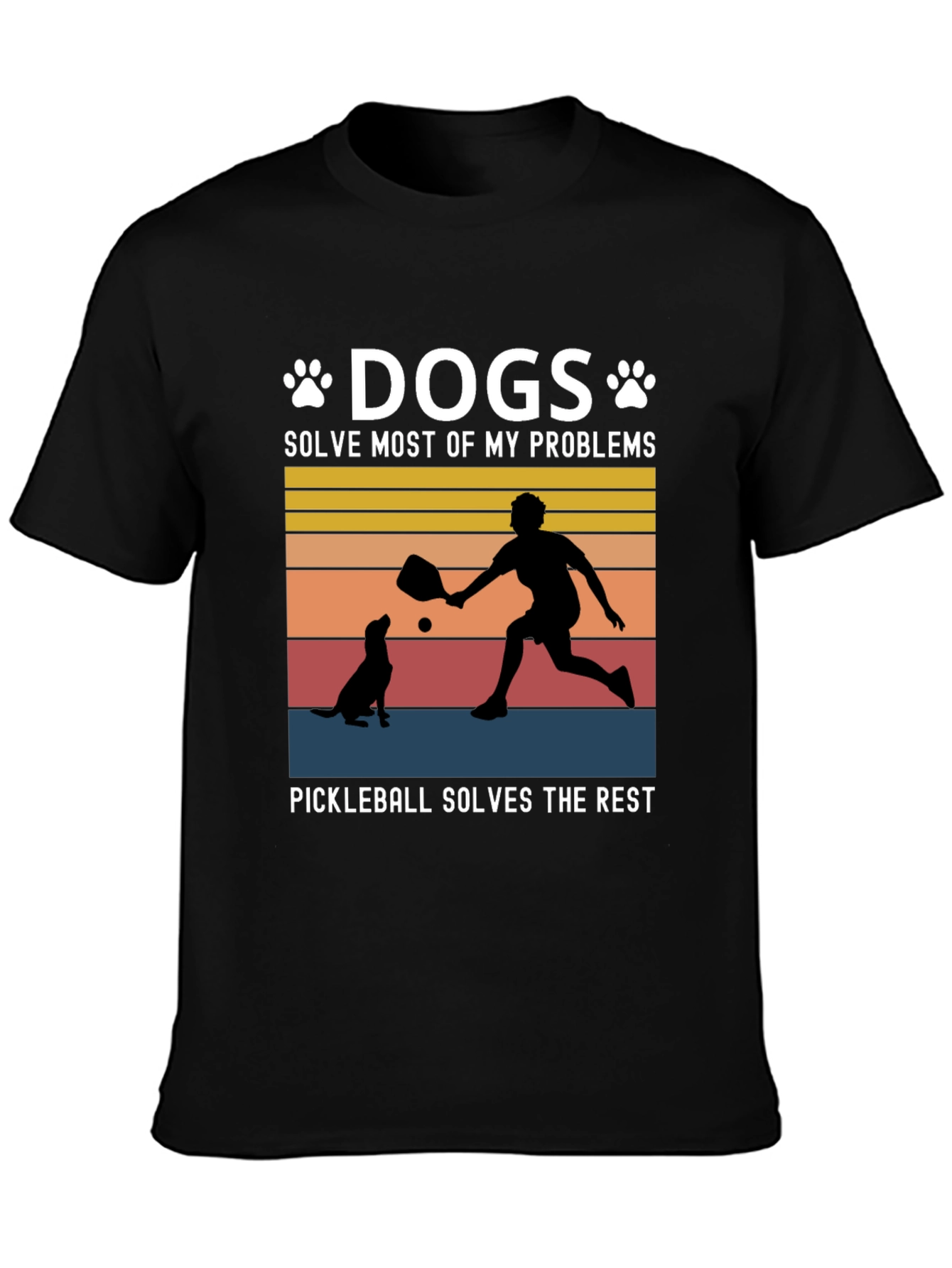Dogs & Pickleball T-Shirt: Solve Your Problems!