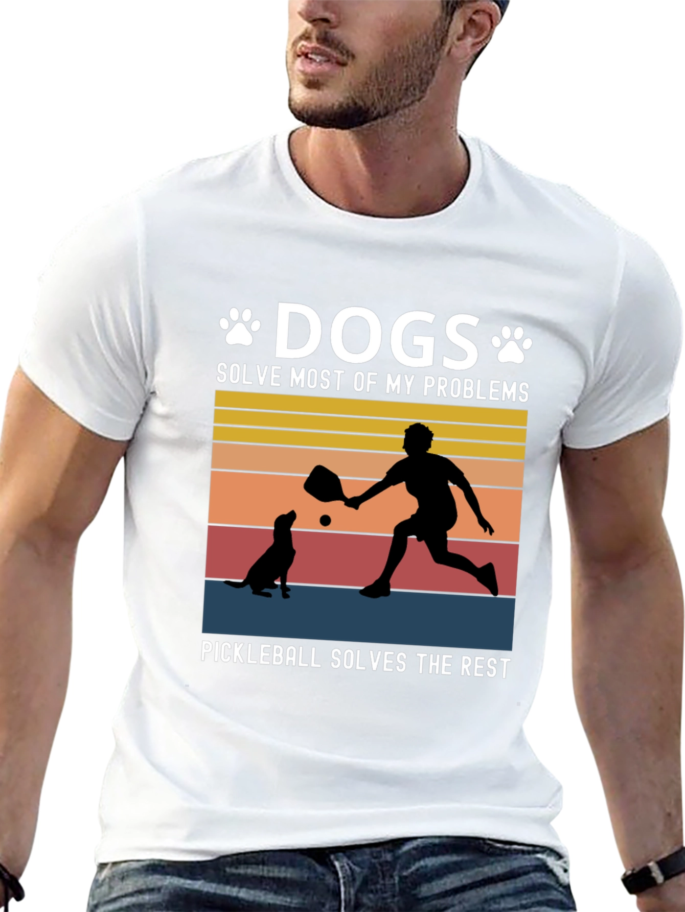Dogs & Pickleball T-Shirt: Solve Your Problems!