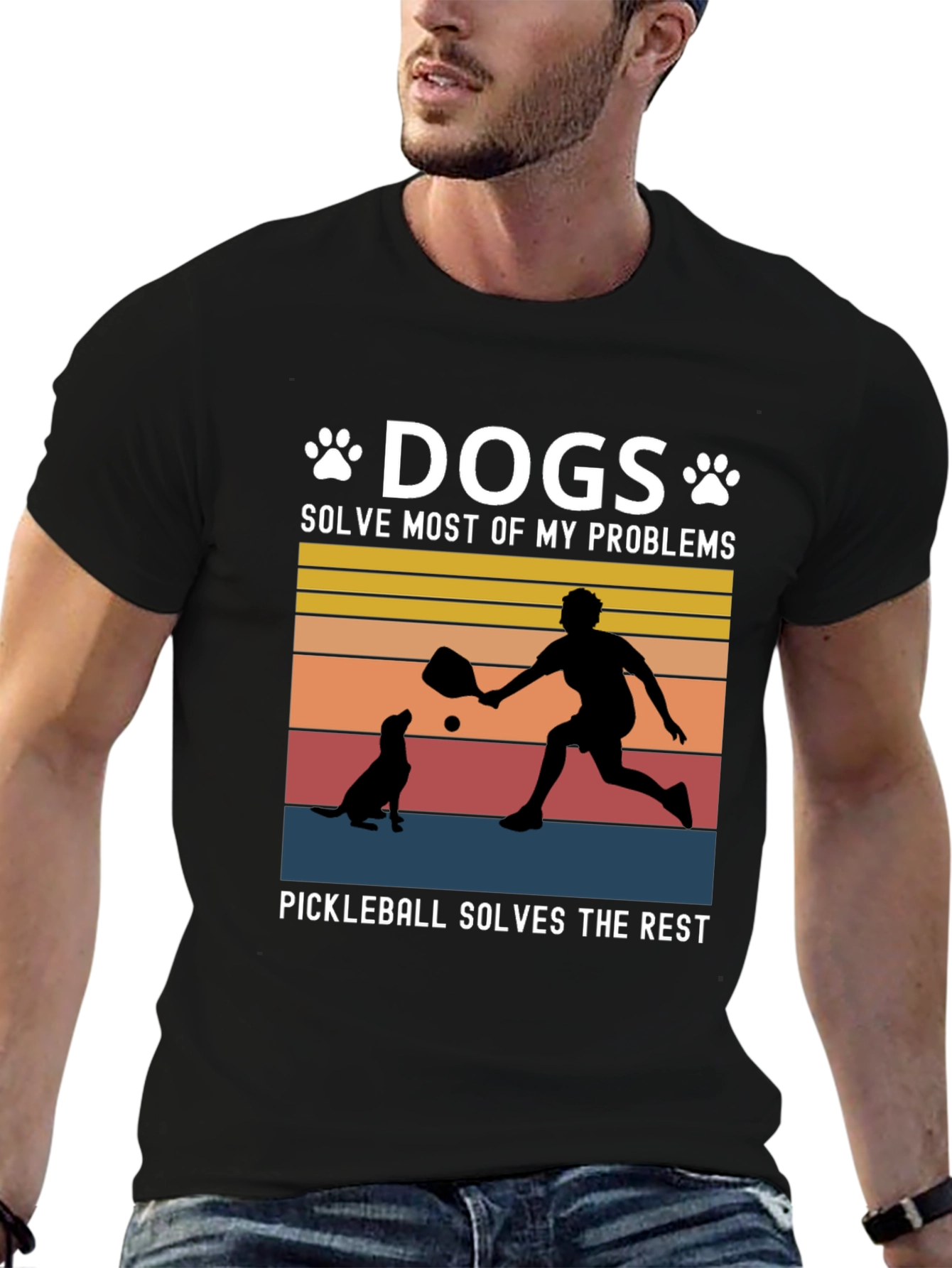 Dogs & Pickleball T-Shirt: Solve Your Problems!