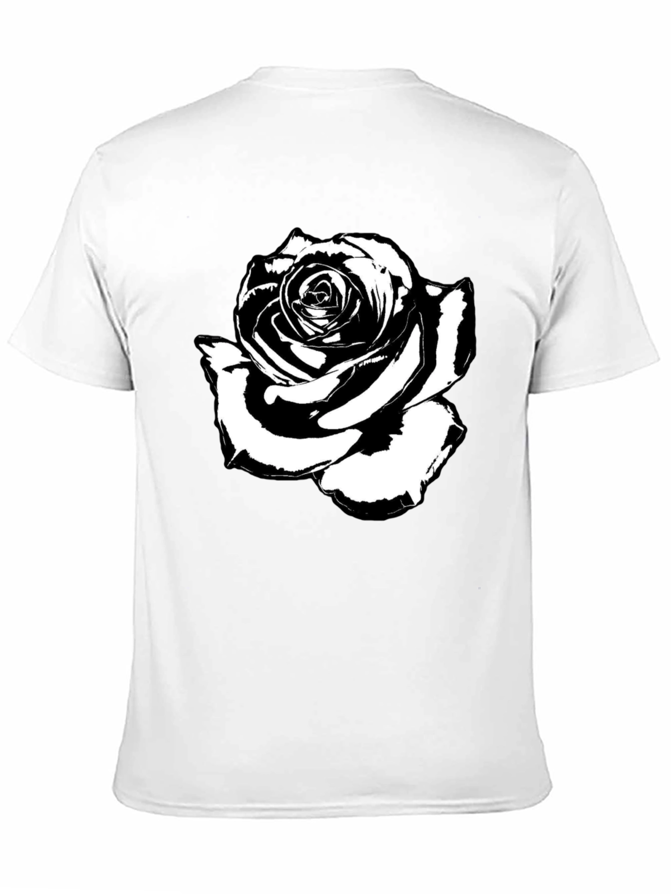 Black Rose Graphic Tee - Stylish Mens T-Shirt