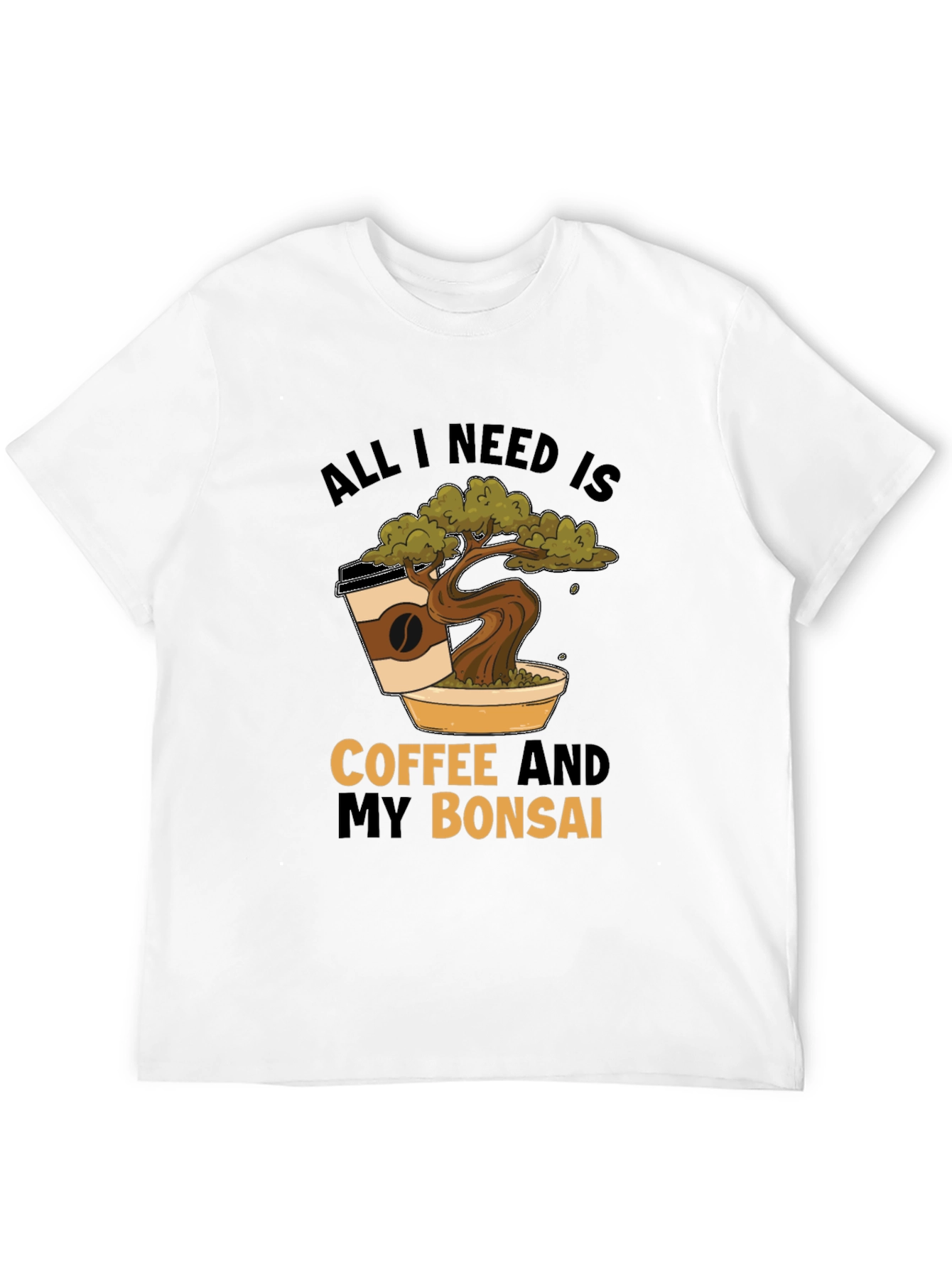 Coffee and Bonsai T-Shirt - Unique Graphic Tee