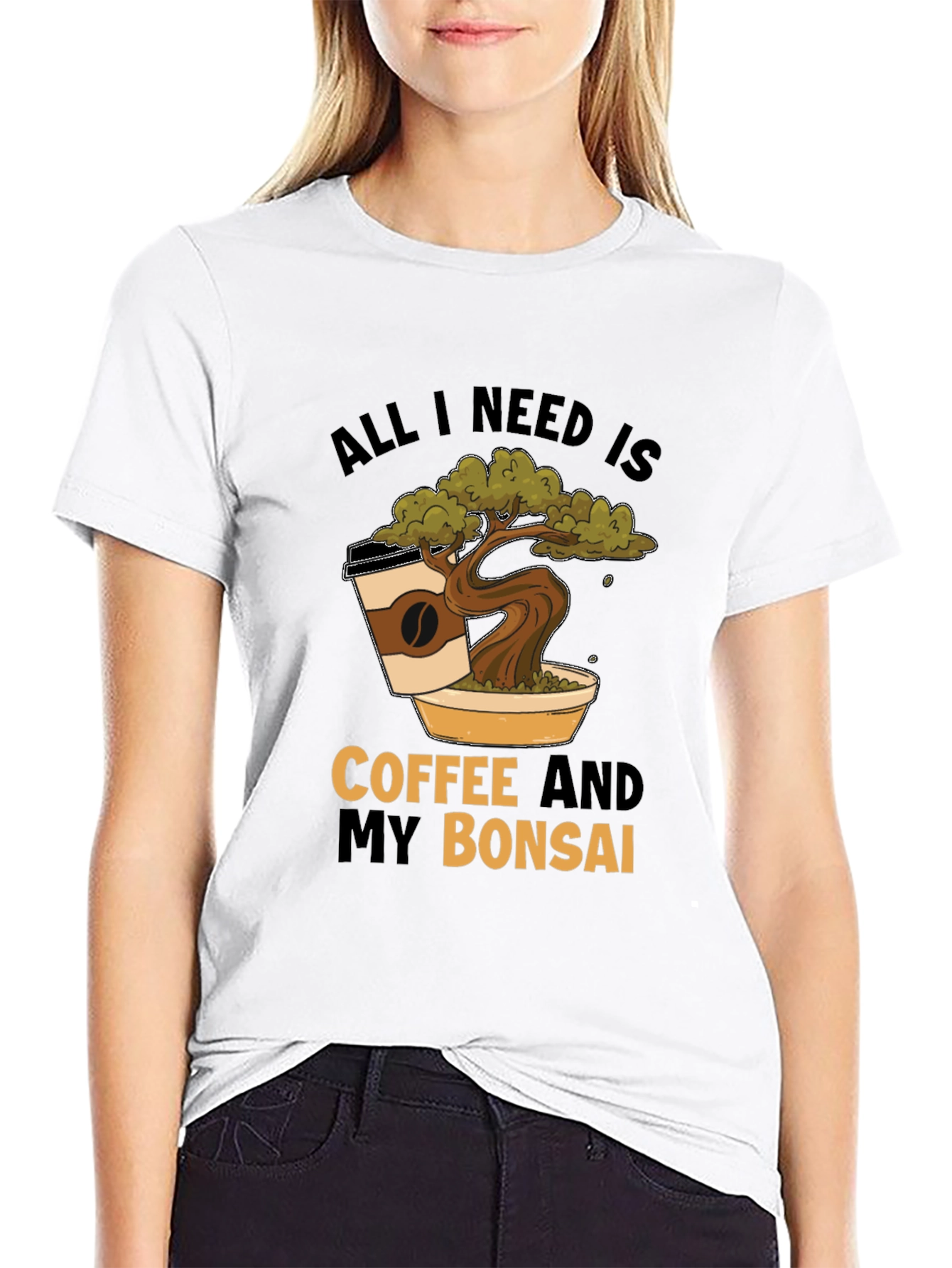 Coffee and Bonsai T-Shirt - Unique Graphic Tee
