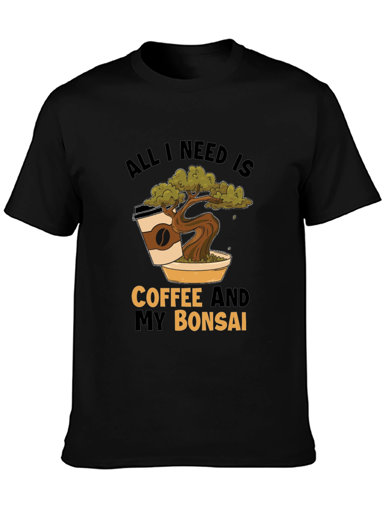 Coffee and Bonsai T-Shirt - Unique Graphic Tee