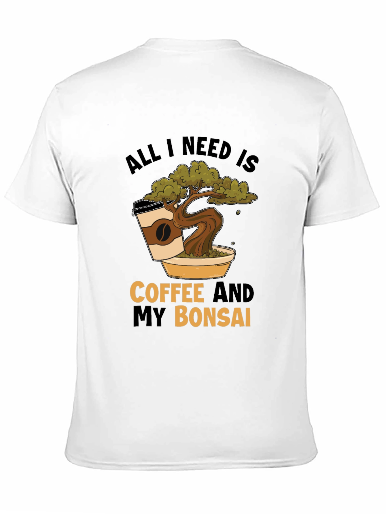 Coffee and Bonsai T-Shirt - Unique Graphic Tee