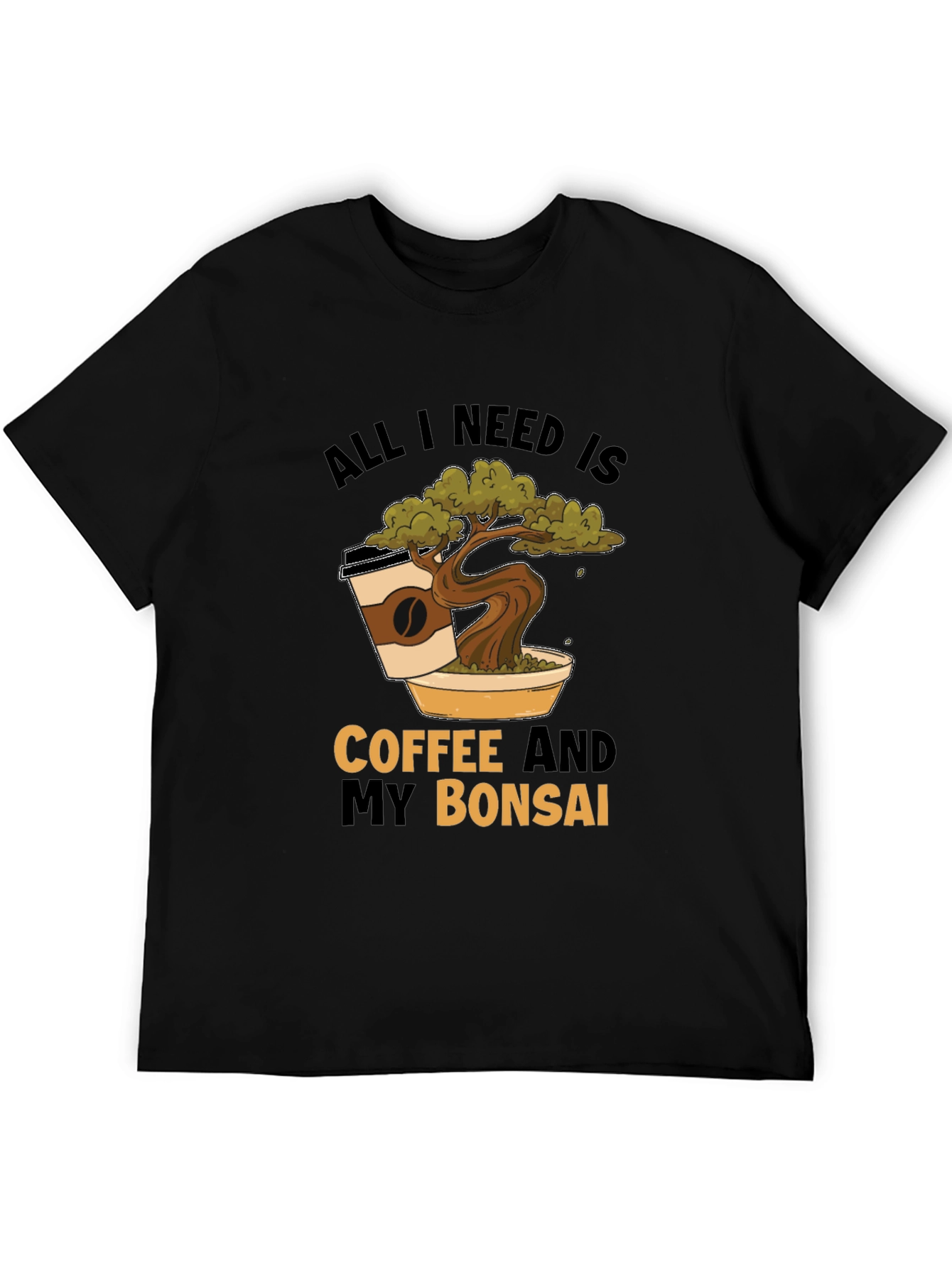 Coffee and Bonsai T-Shirt - Unique Graphic Tee