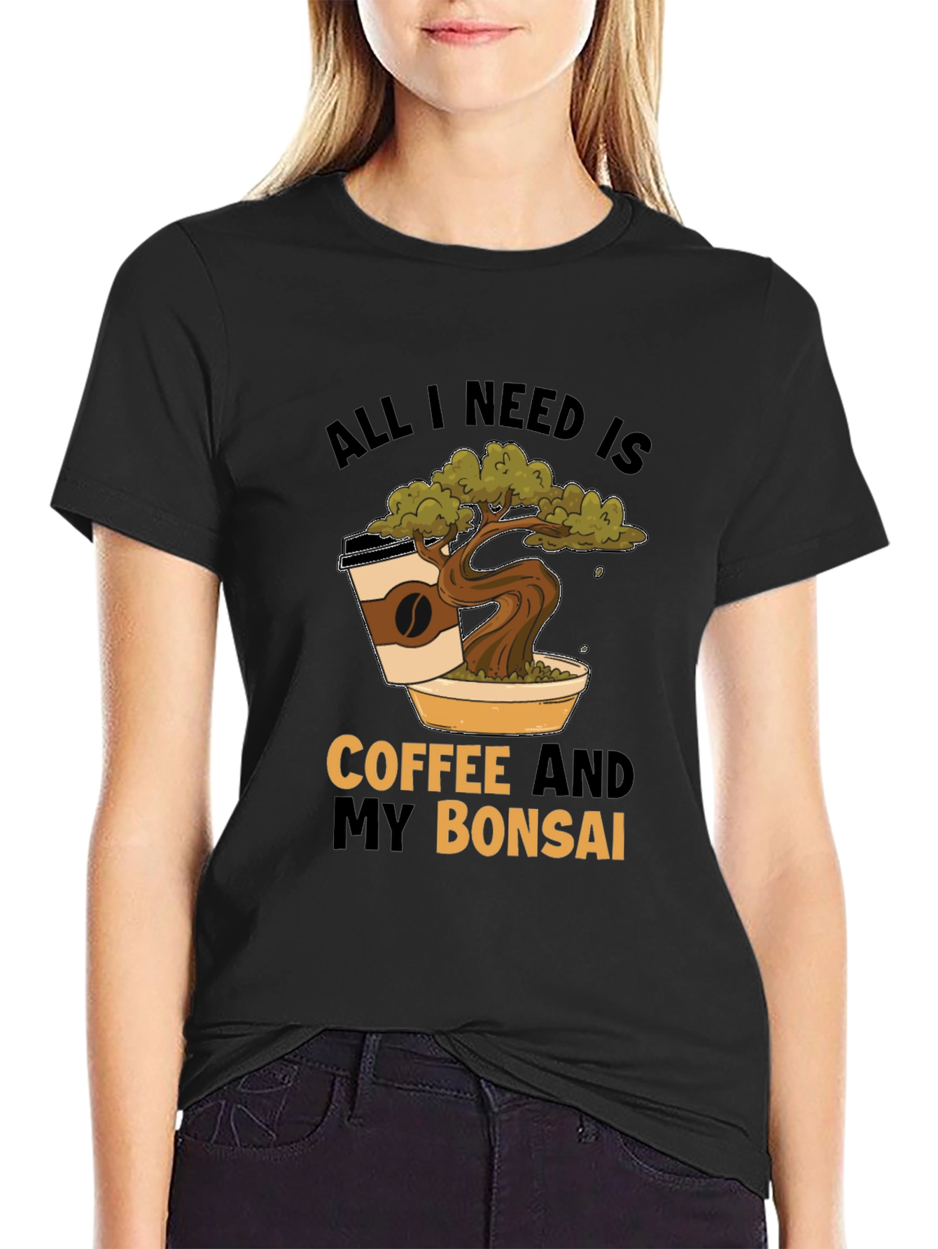 Coffee and Bonsai T-Shirt - Unique Graphic Tee