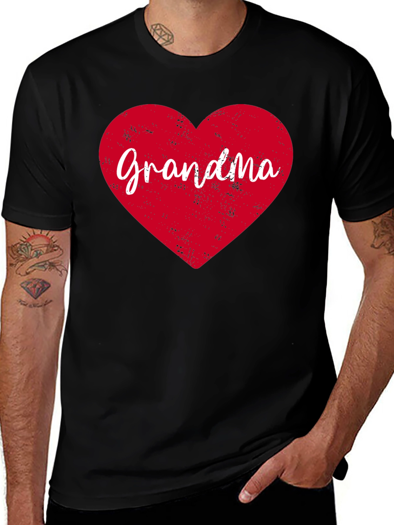 Grandma Heart T-Shirt - Love Grandma Tee