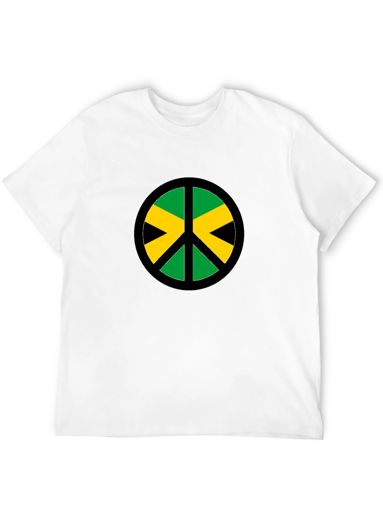 Jamaica Peace Sign Black T-Shirt