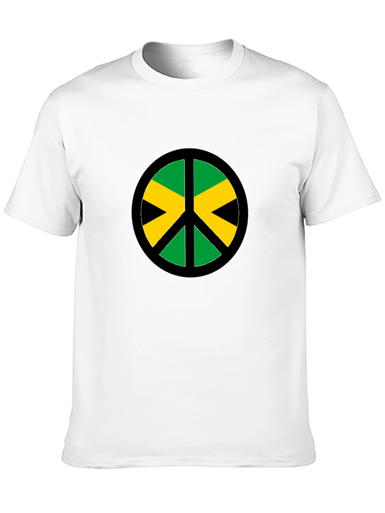 Jamaica Peace Sign Black T-Shirt
