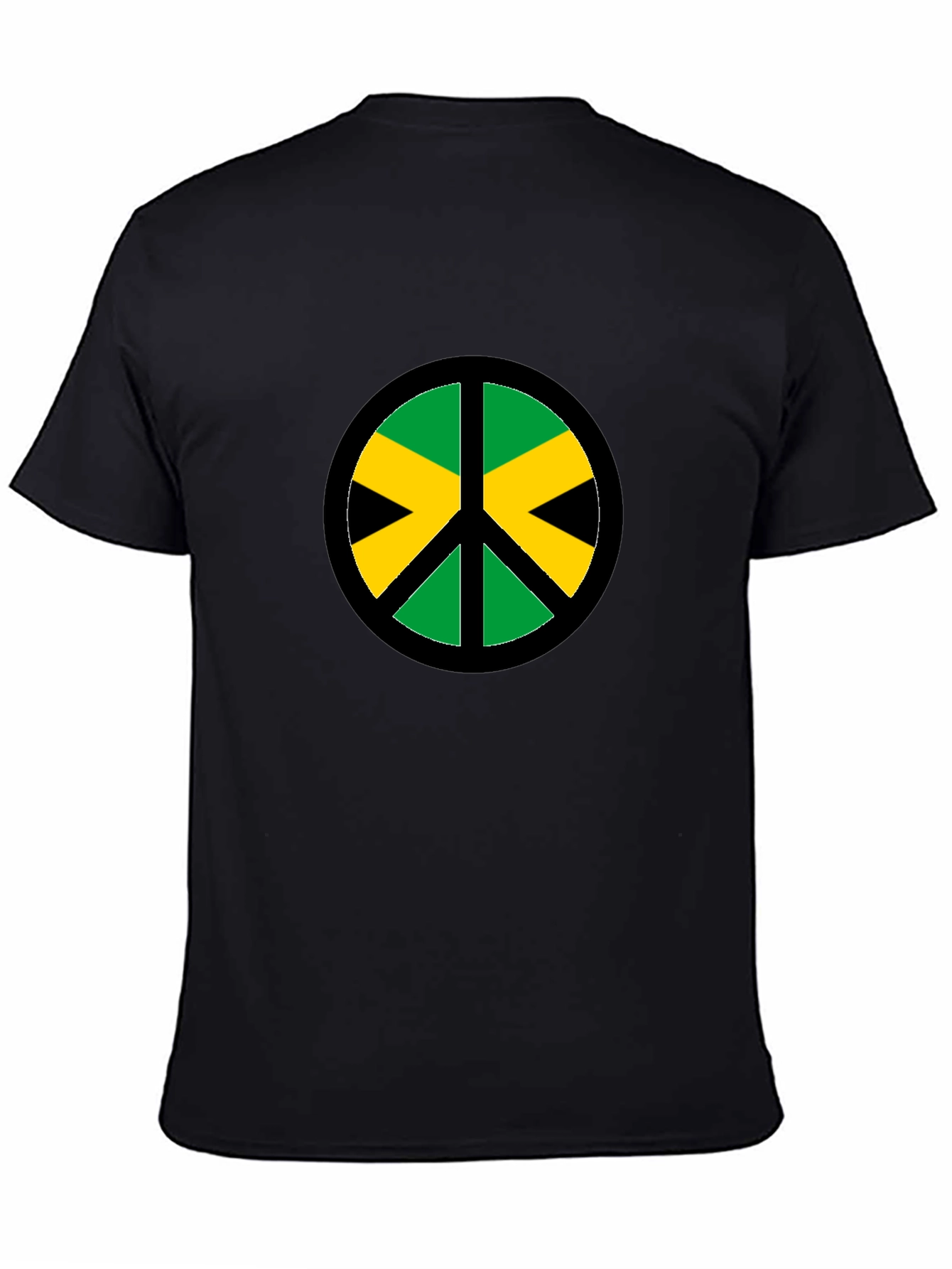 Jamaica Peace Sign Black T-Shirt