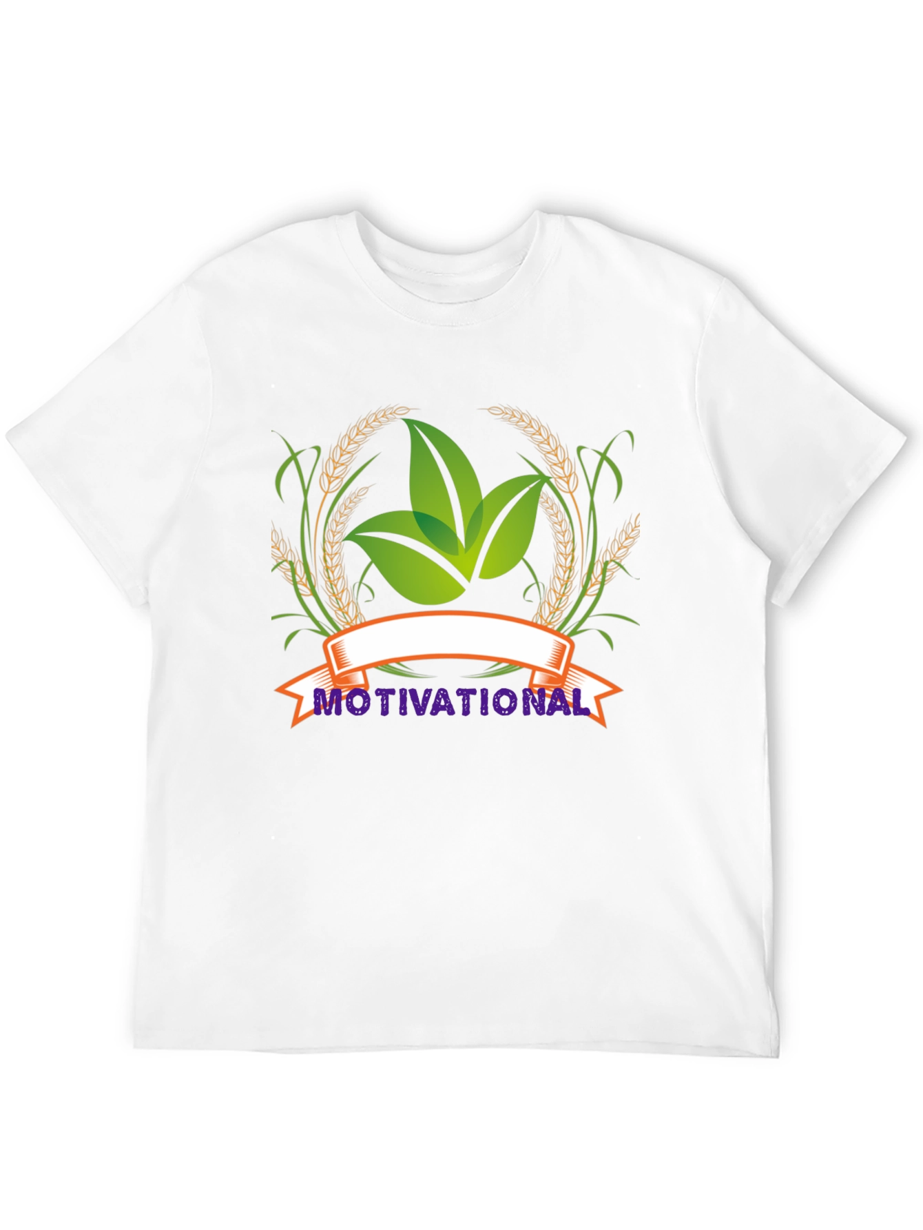 Motivational Leaf Graphic Black T-Shirt