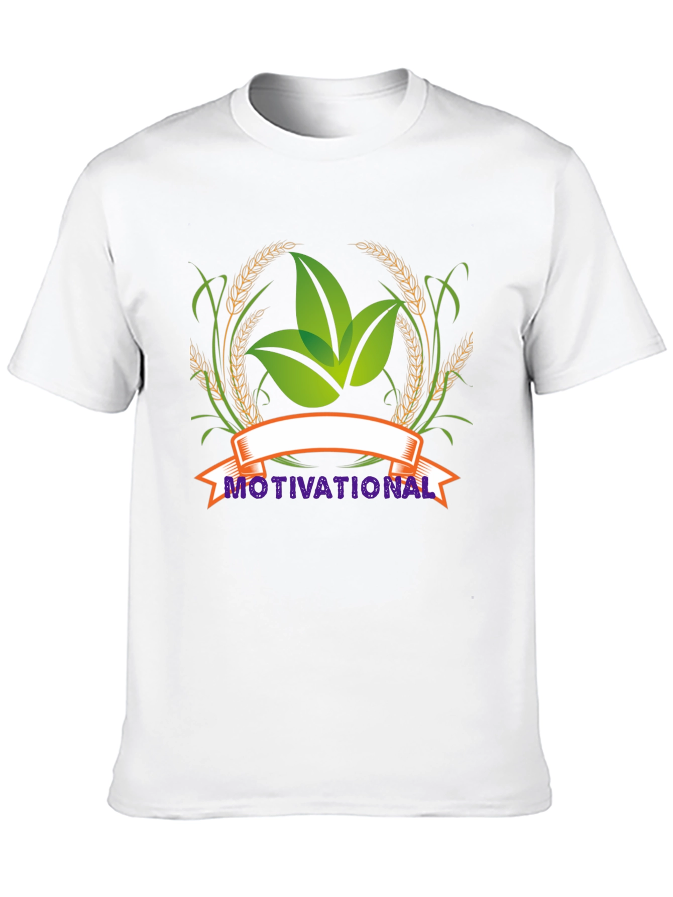 Motivational Leaf Graphic Black T-Shirt