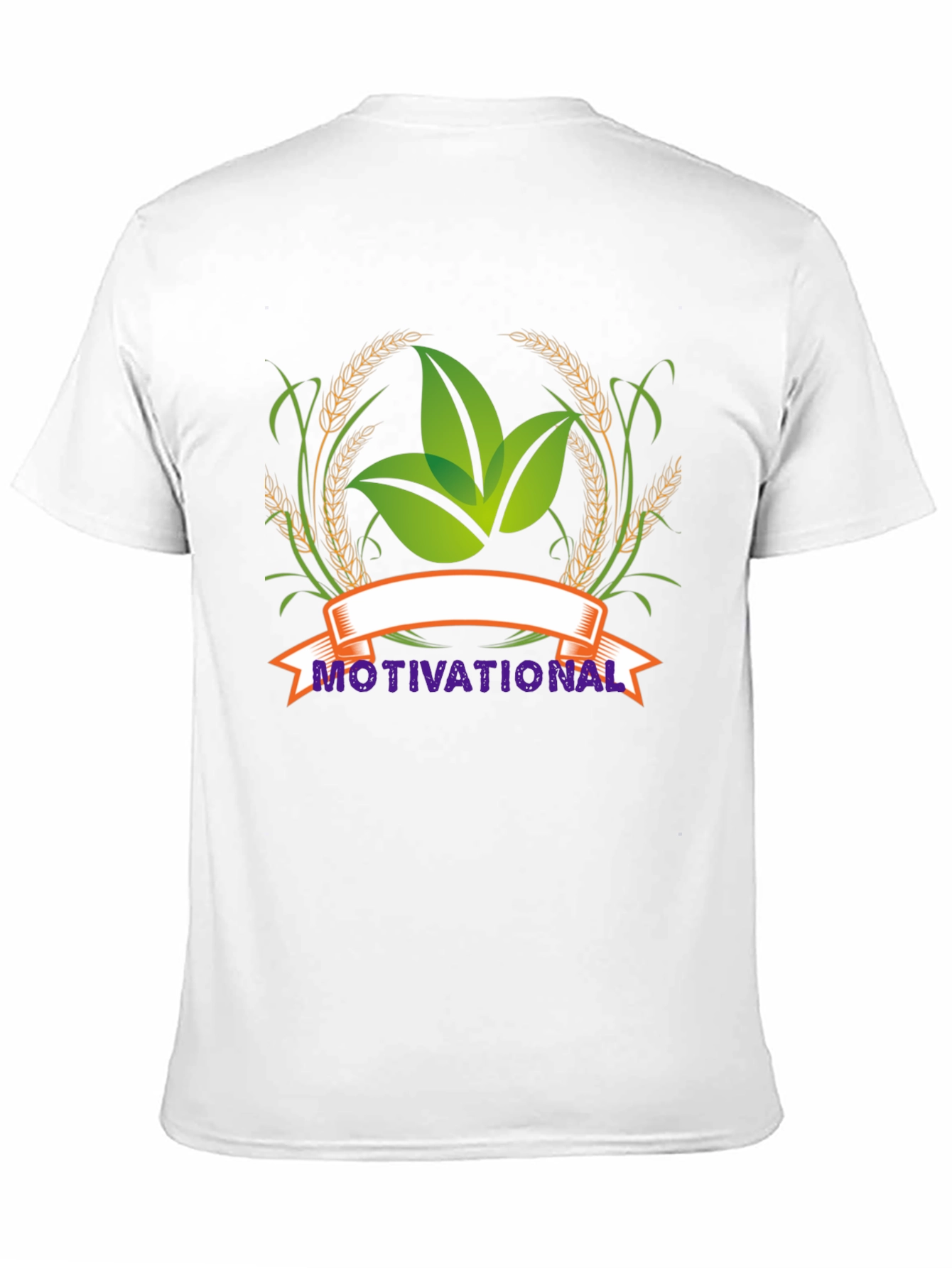 Motivational Leaf Graphic Black T-Shirt