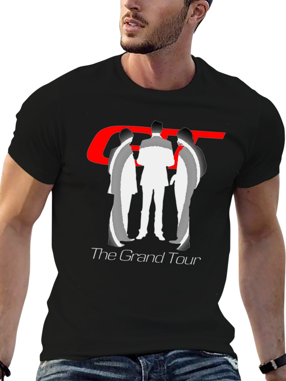 The Grand Tour Black Graphic T-Shirt