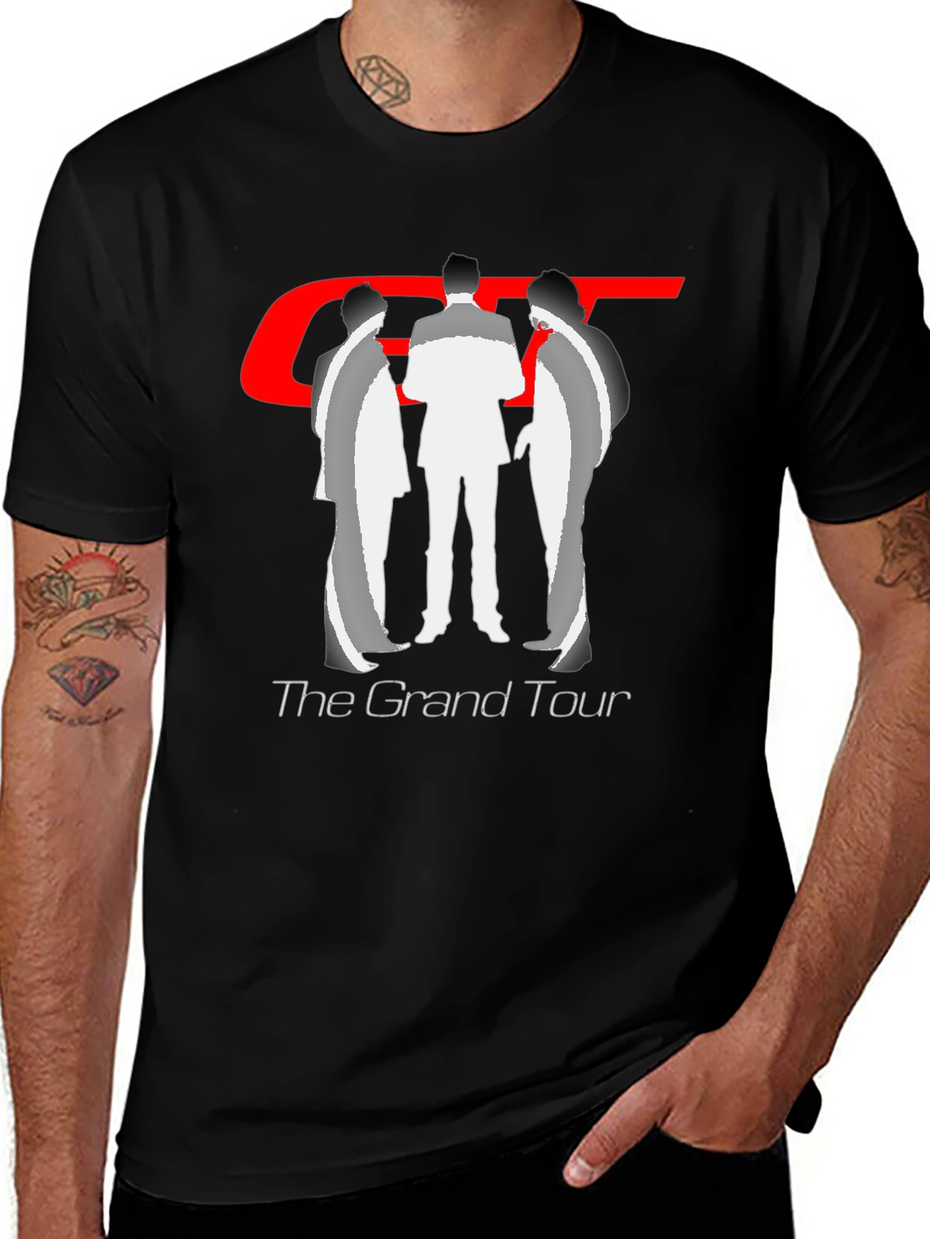 The Grand Tour Black Graphic T-Shirt