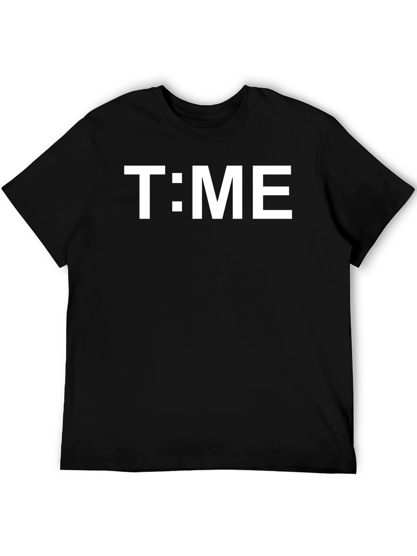 T:ME Black Graphic Tee - Trendy & Comfortable
