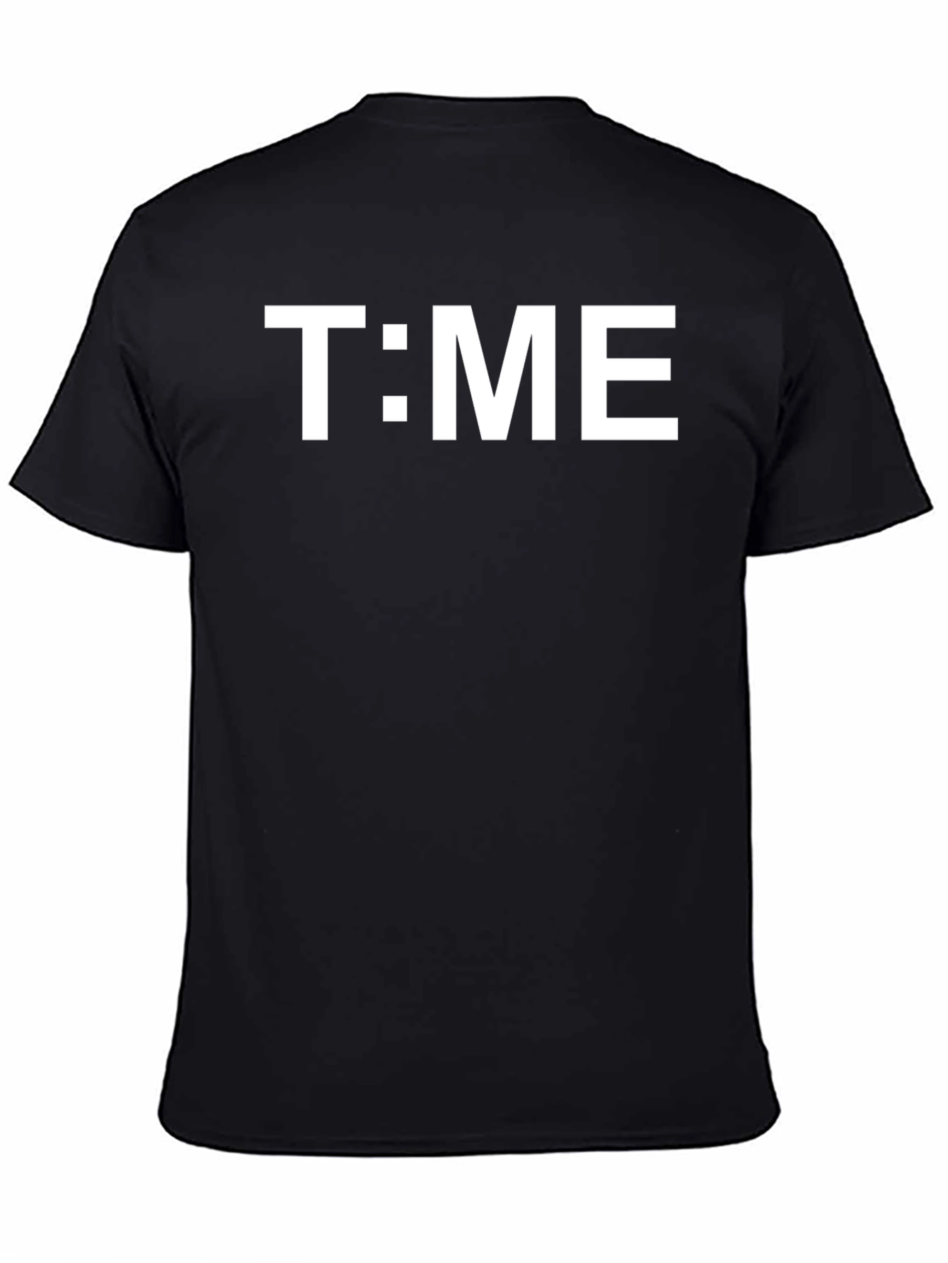 T:ME Black Graphic Tee - Trendy & Comfortable