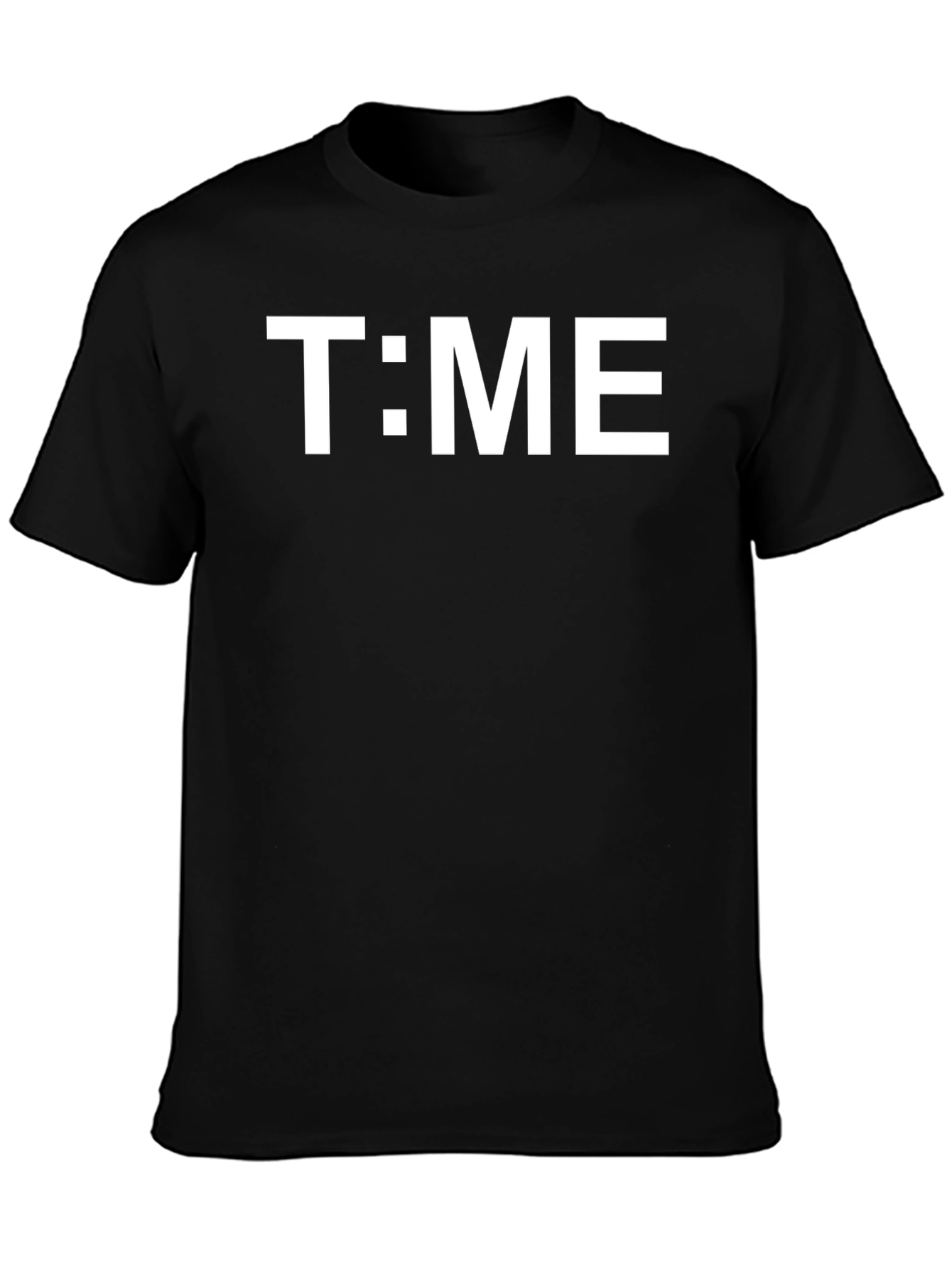 T:ME Black Graphic Tee - Trendy & Comfortable