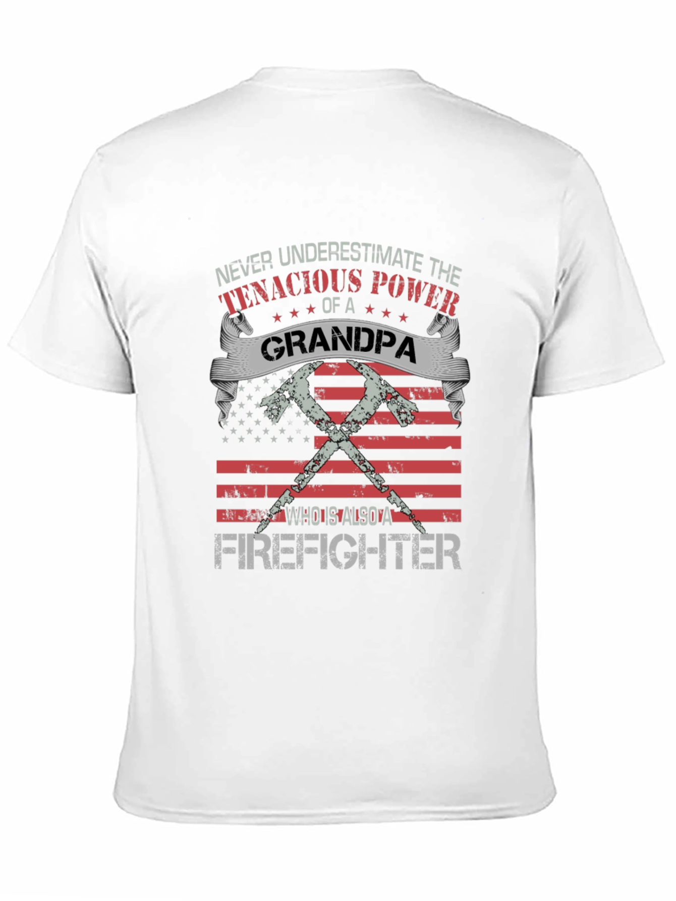 Grandpa Firefighter Graphic Tee