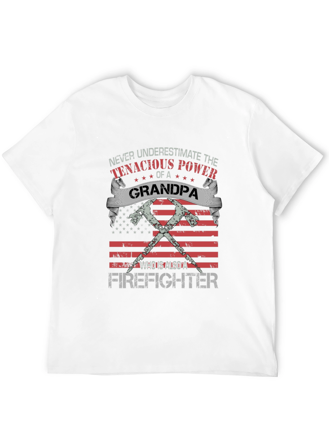 Grandpa Firefighter Graphic Tee