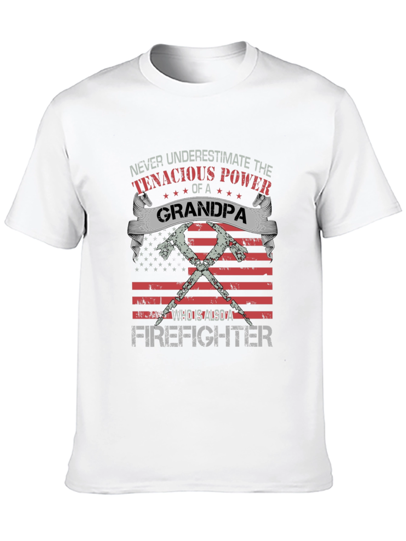 Grandpa Firefighter Graphic Tee