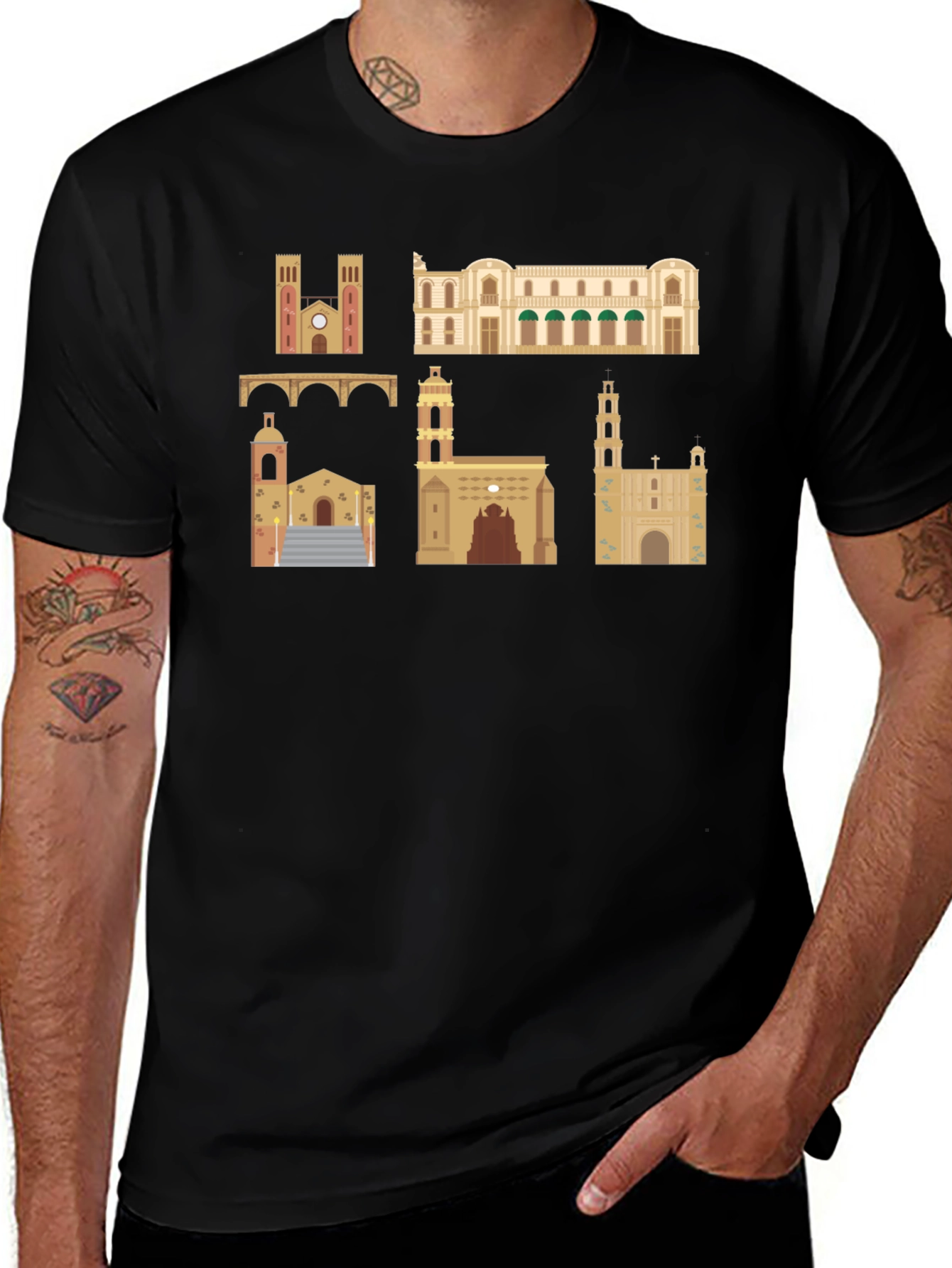 Architecture T-Shirt: Cultural Landmarks Tee