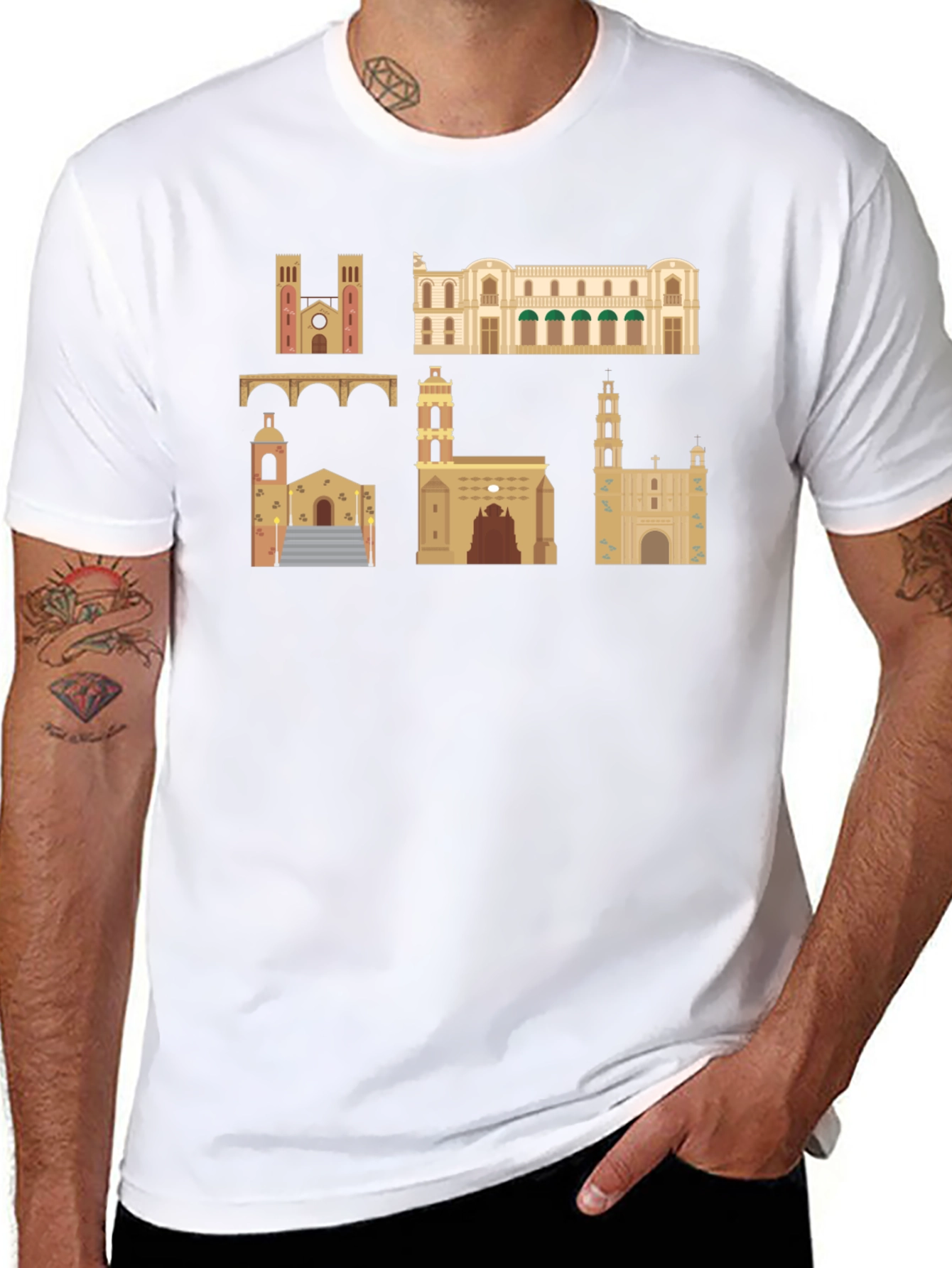Architecture T-Shirt: Cultural Landmarks Tee