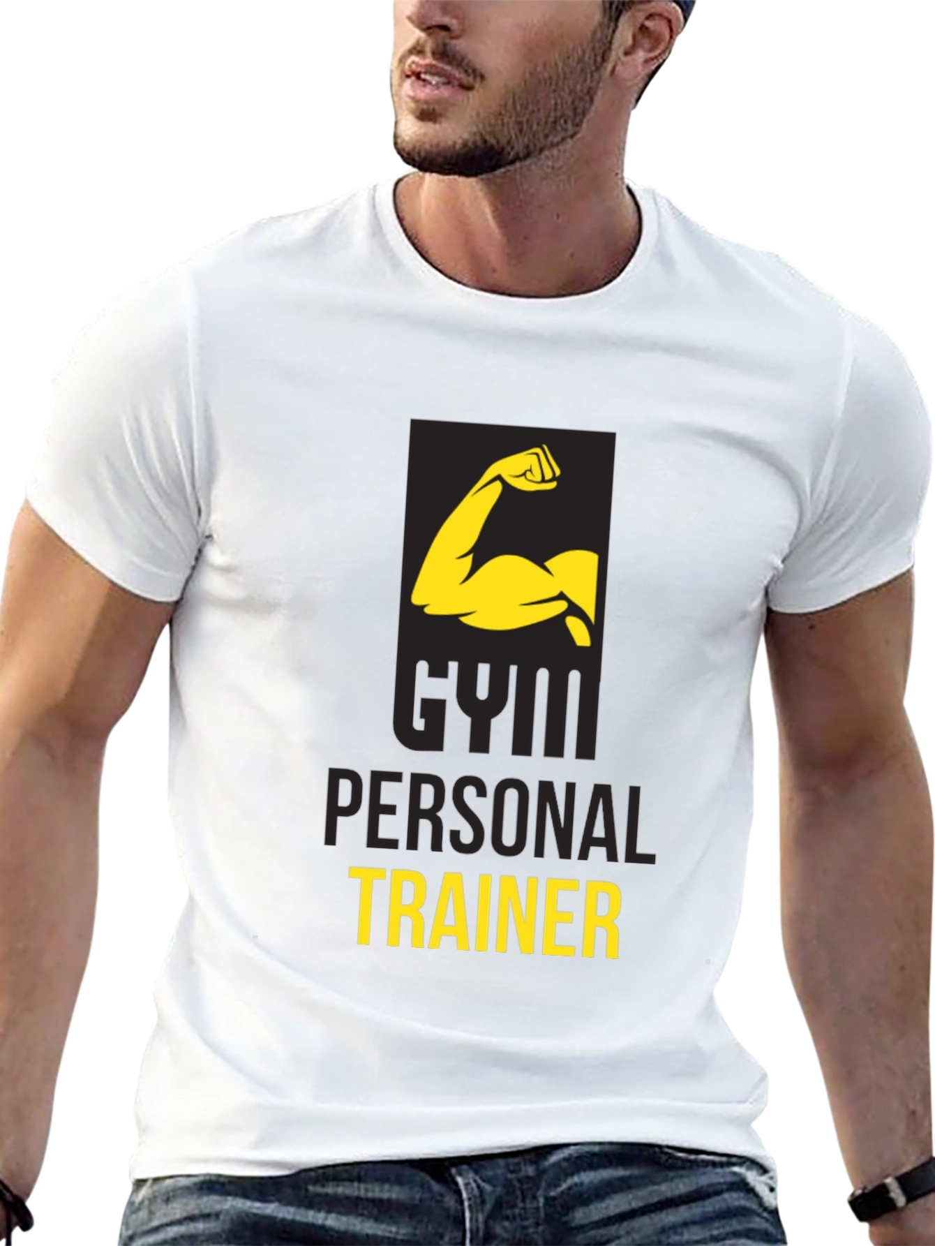 Gym Personal Trainer Black Graphic T-Shirt